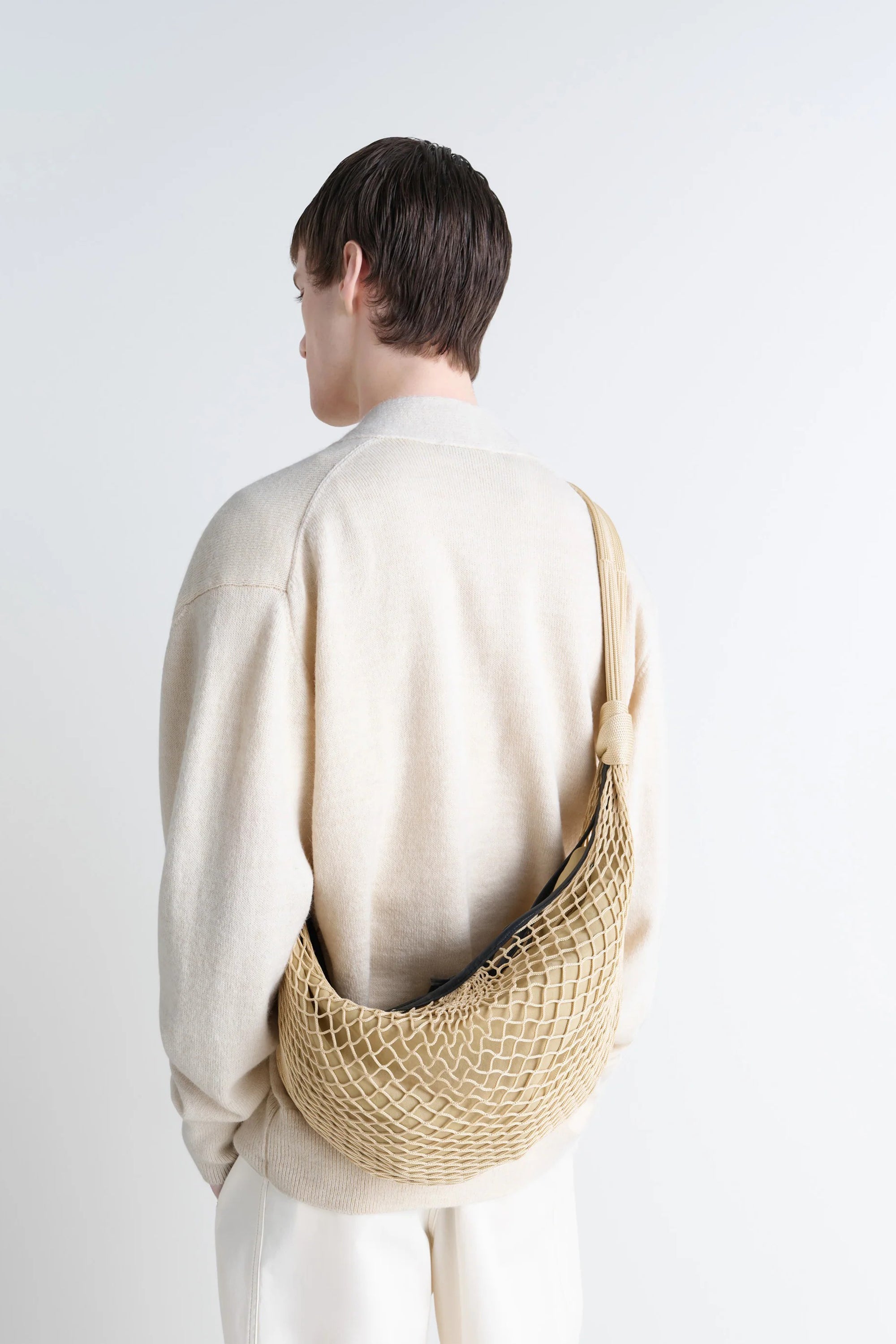 Croissant Filt Bag Light Beige