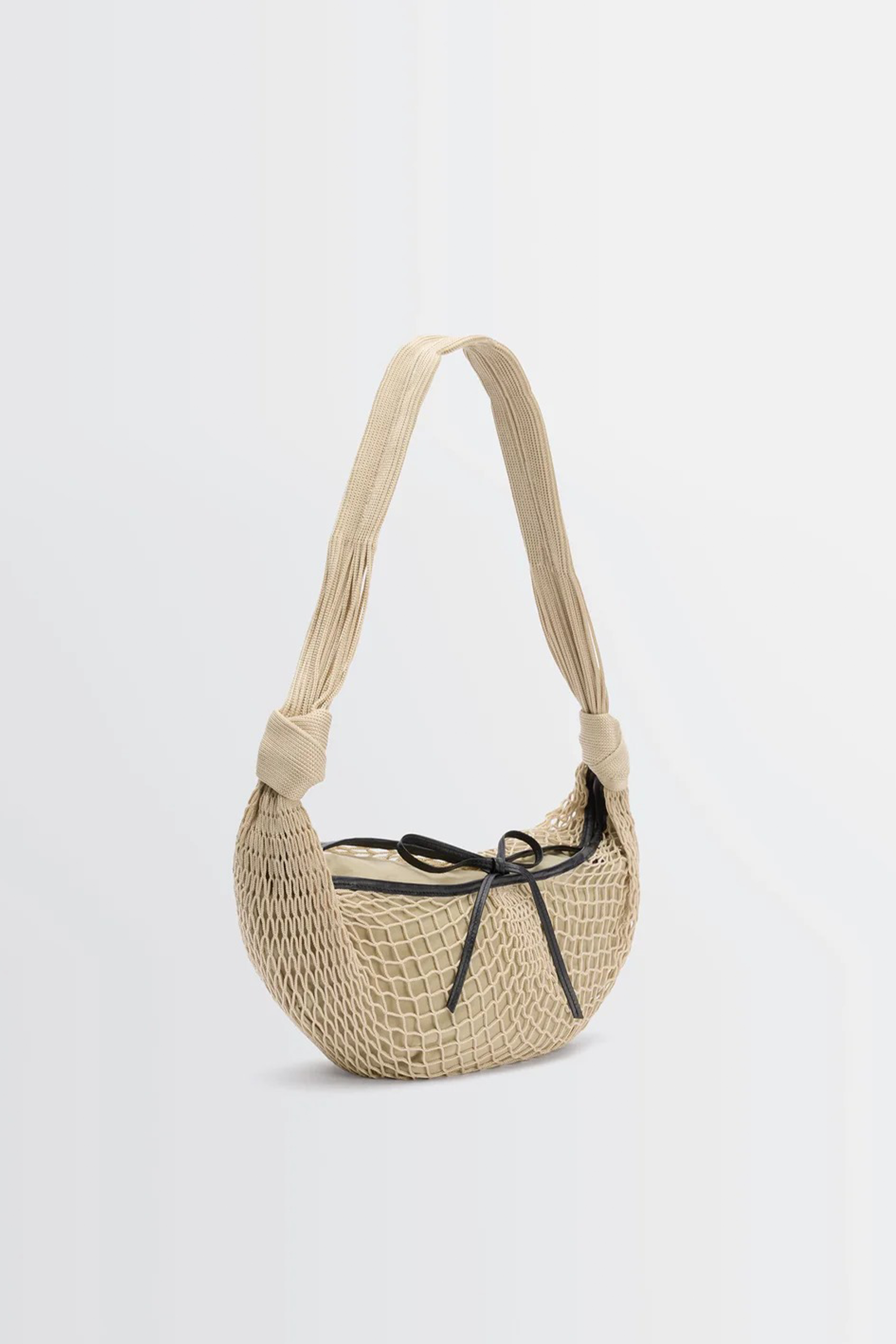 Croissant Filt Bag Light Beige