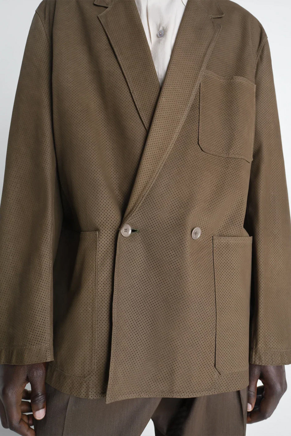 DB Leather Tailored Jacket Thyme_3