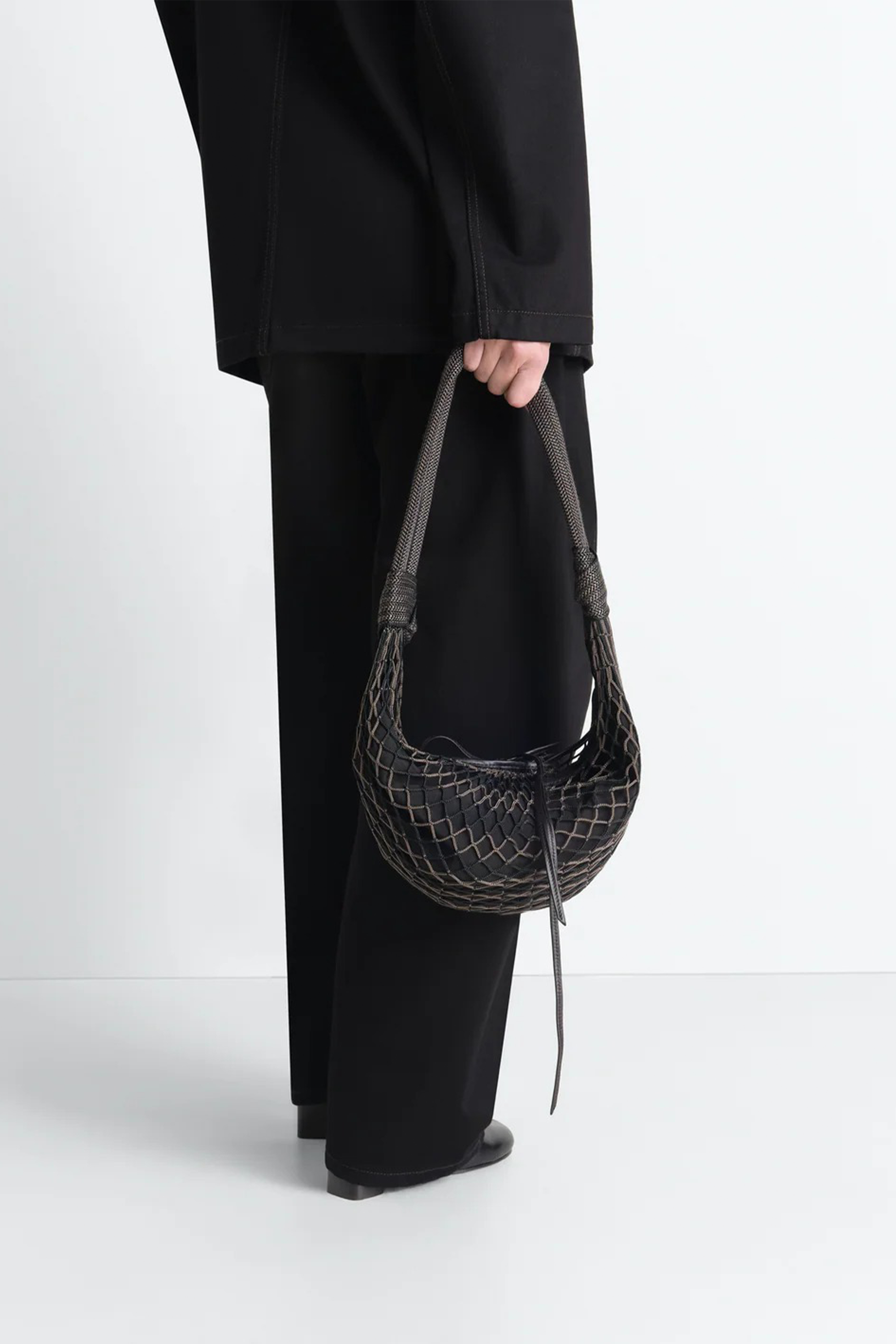 Fortune Croissant Filt Bag Chevron Marron Glacé/ Black_5