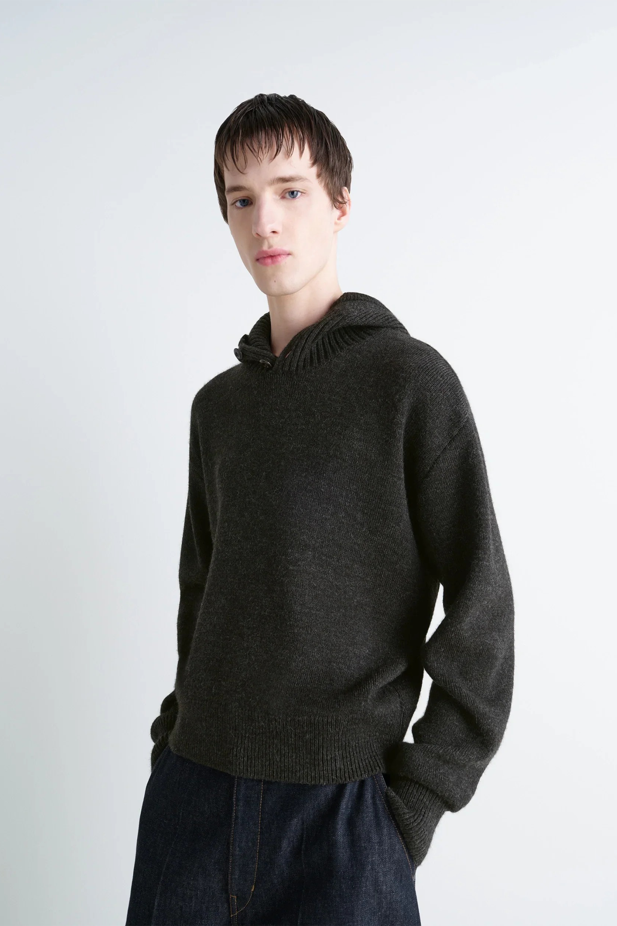 Hooded Sweater Dark Espresso