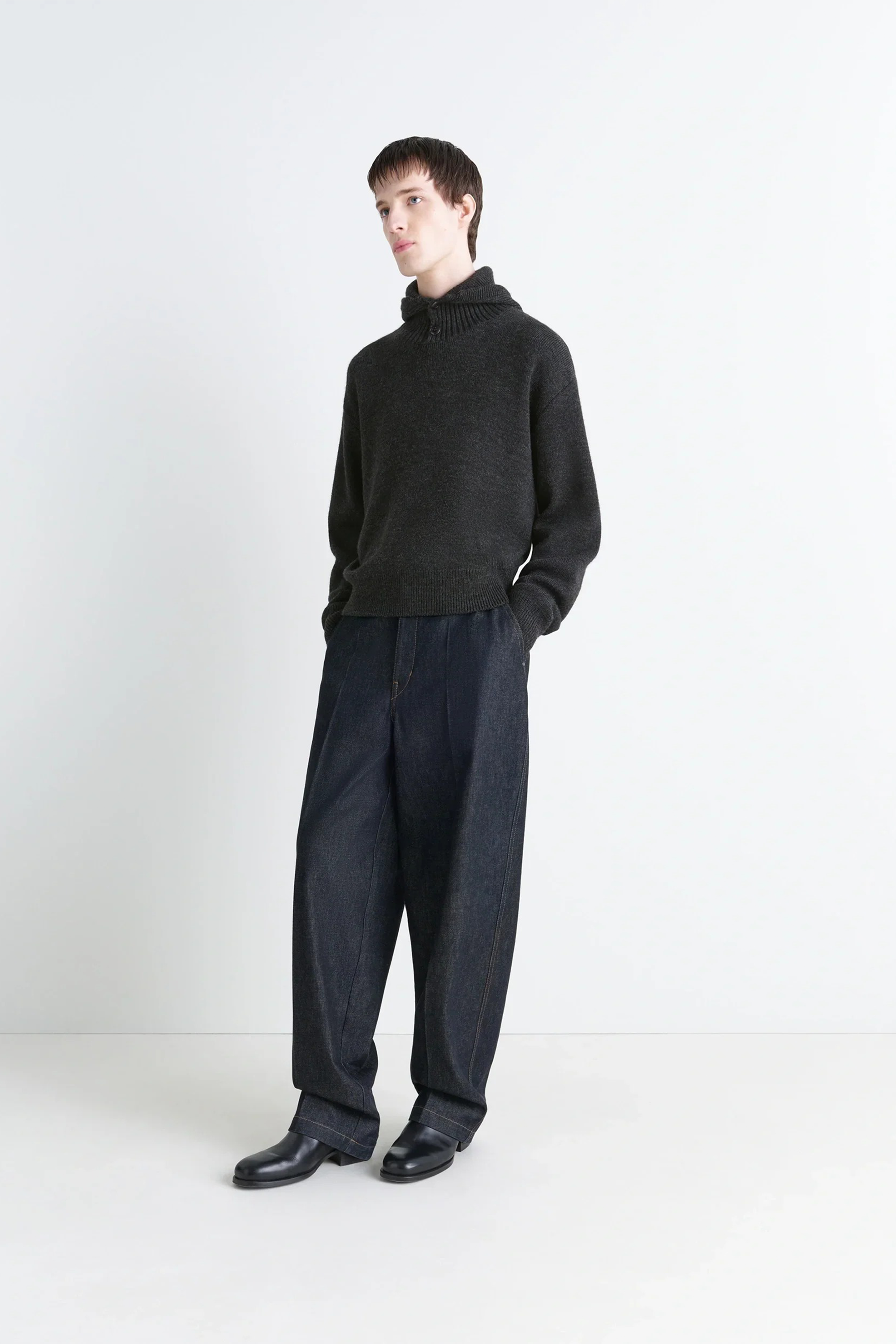 Hooded Sweater Dark Espresso