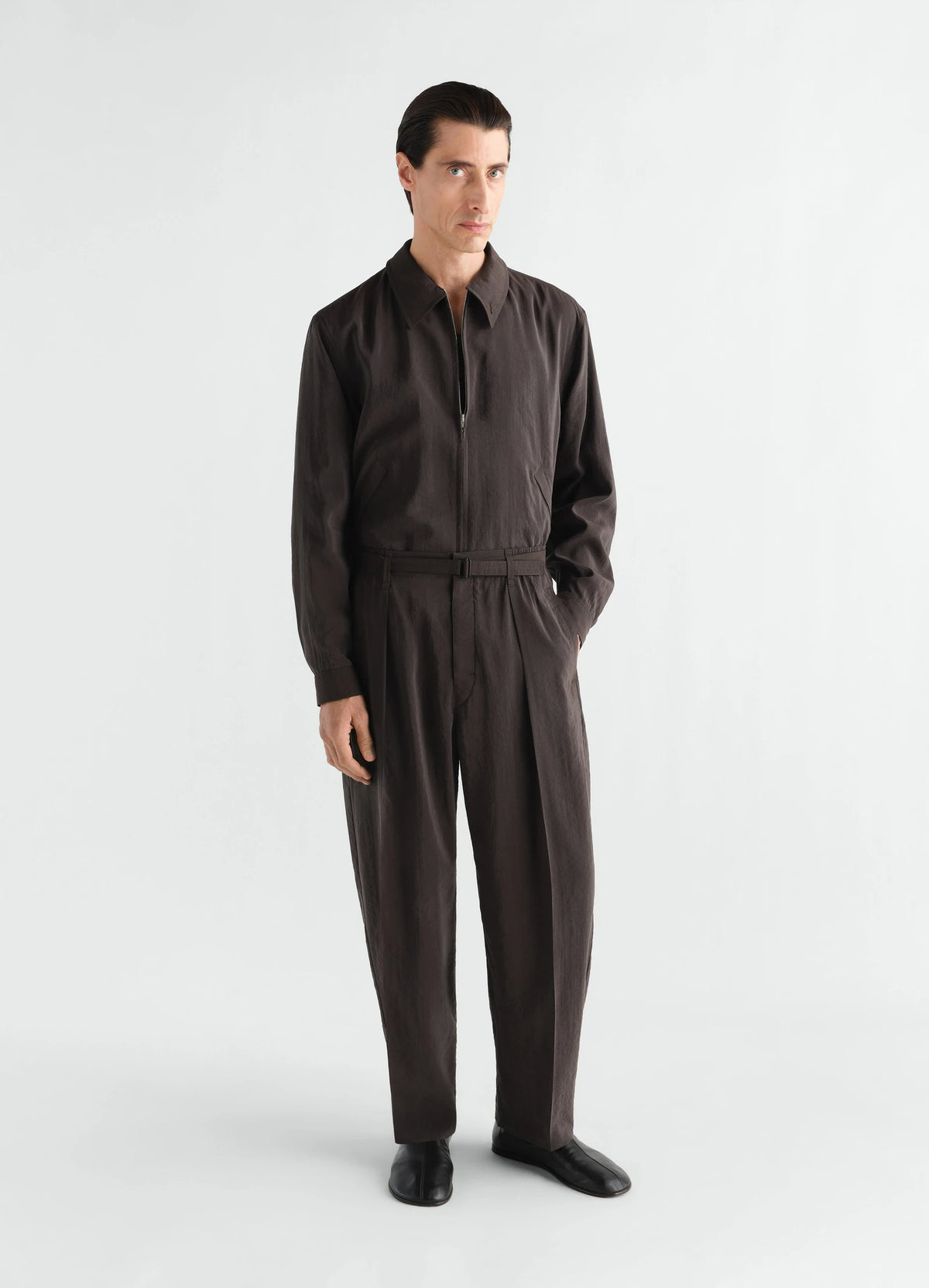 Light Zipped Blouson Licorice_2