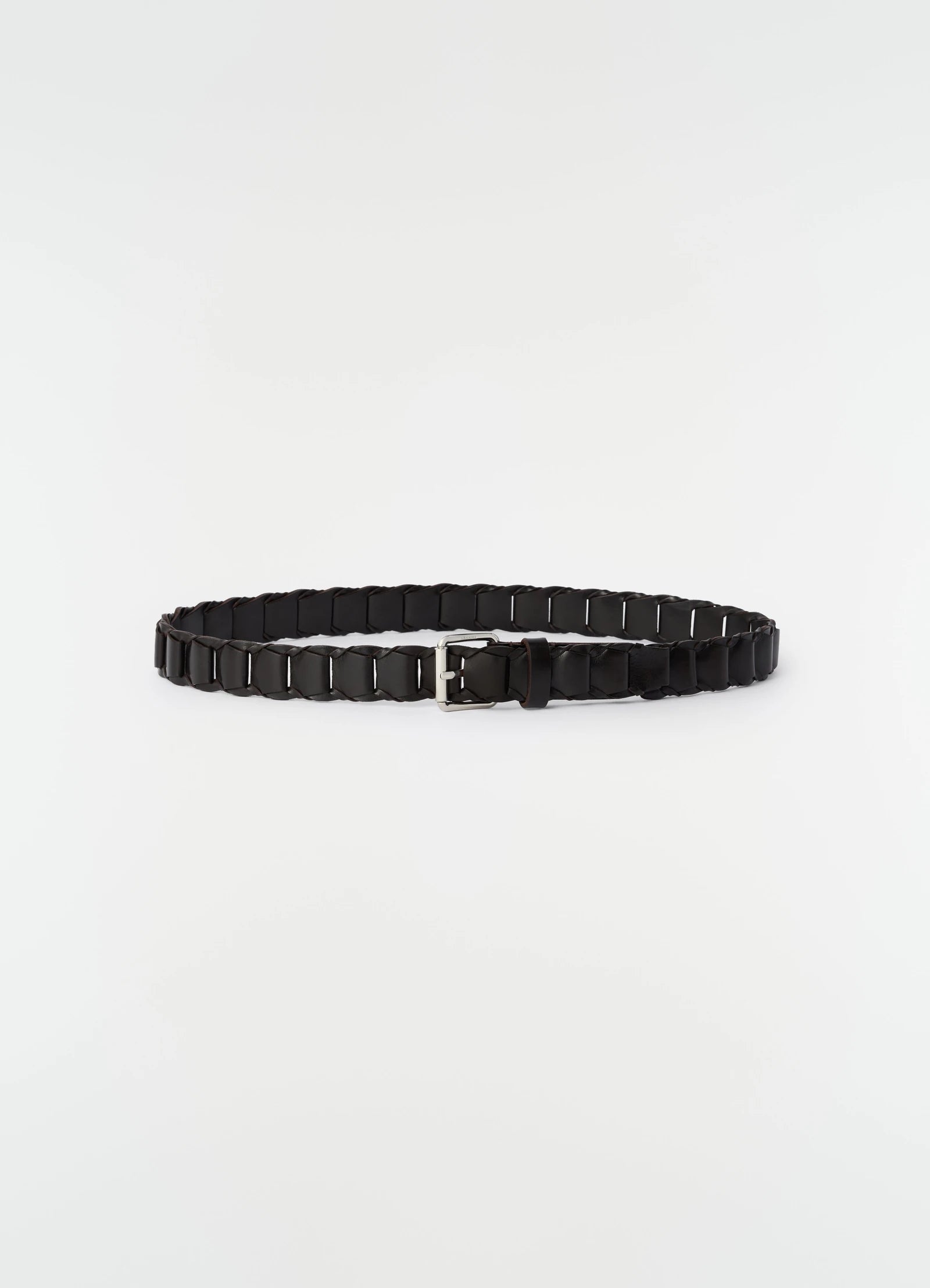 Leather Link Belt 30 Dark Brown_2