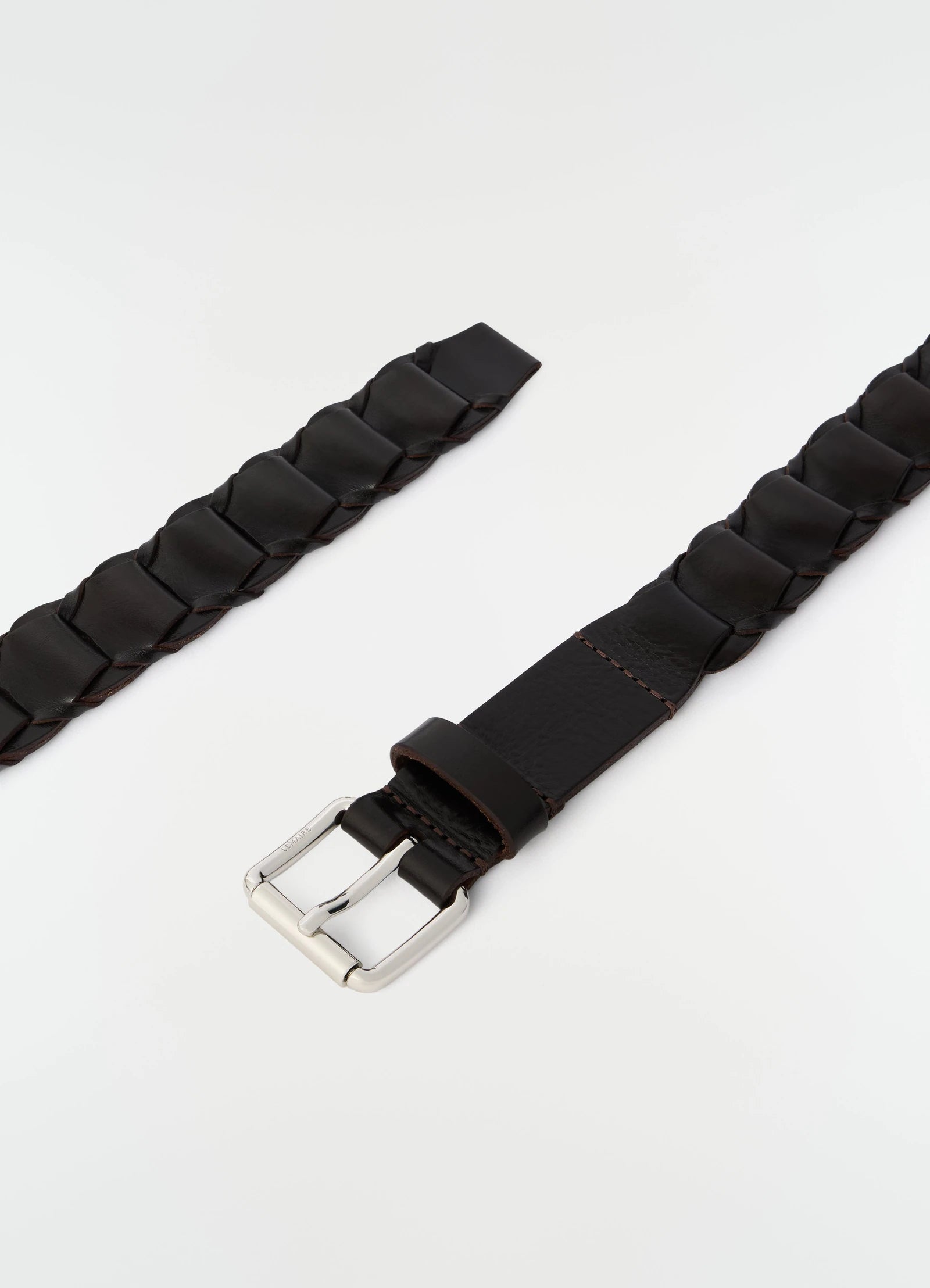 Leather Link Belt 30 Dark Brown_3