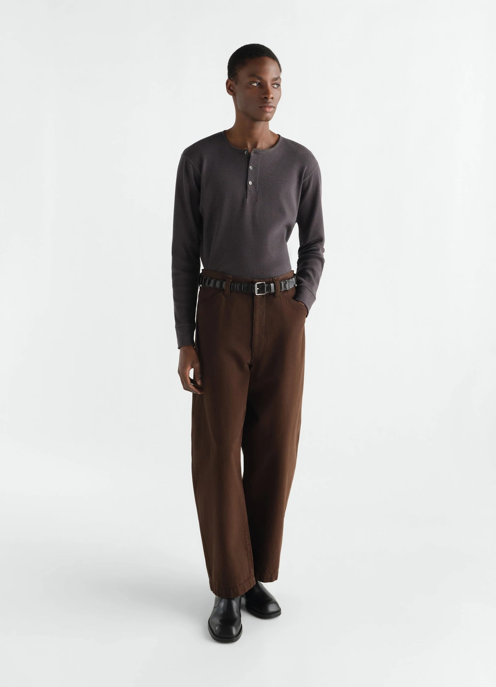 Long Sleeve Henley Basalt_2