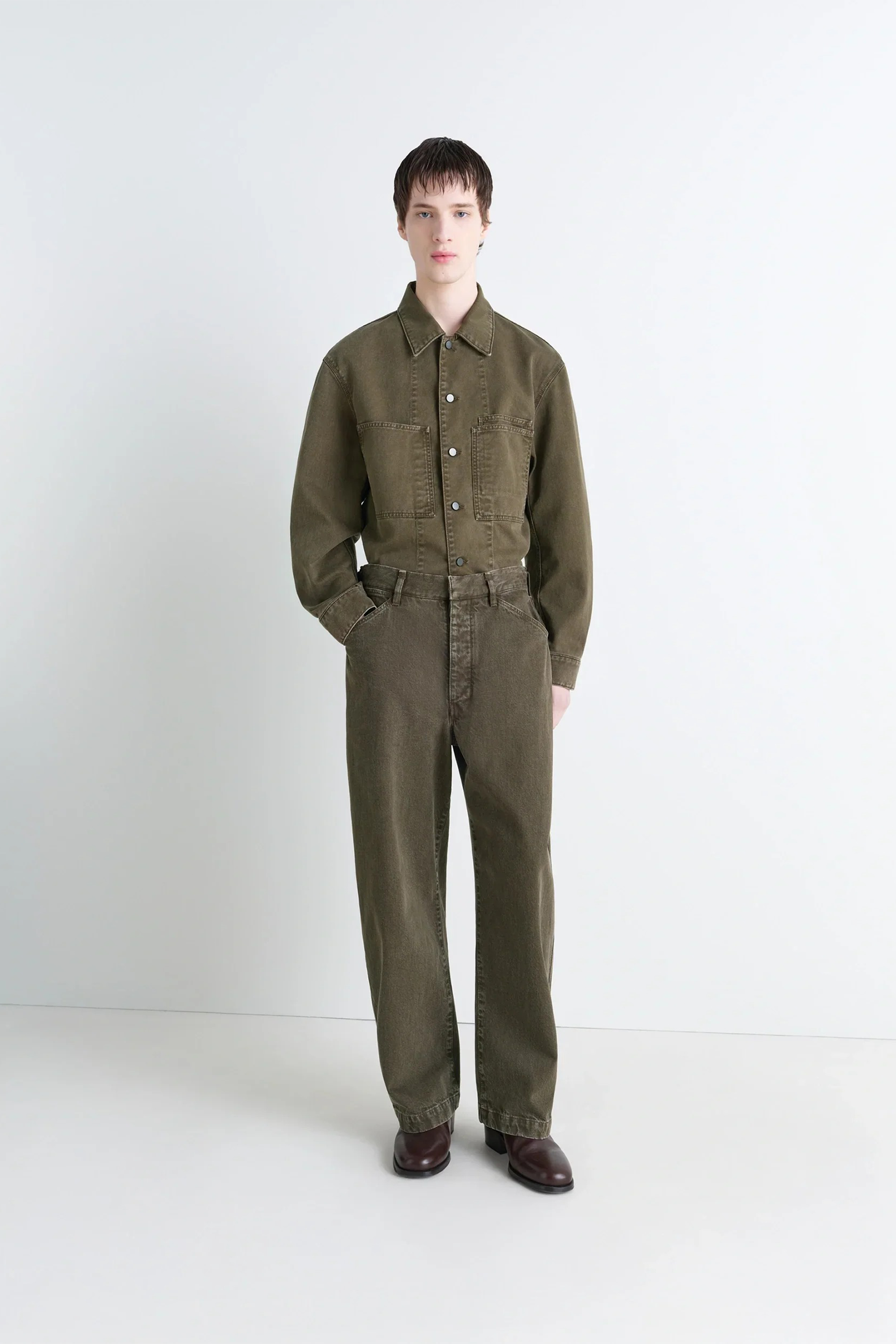 Maxi Workwear Pant Moss Green_1