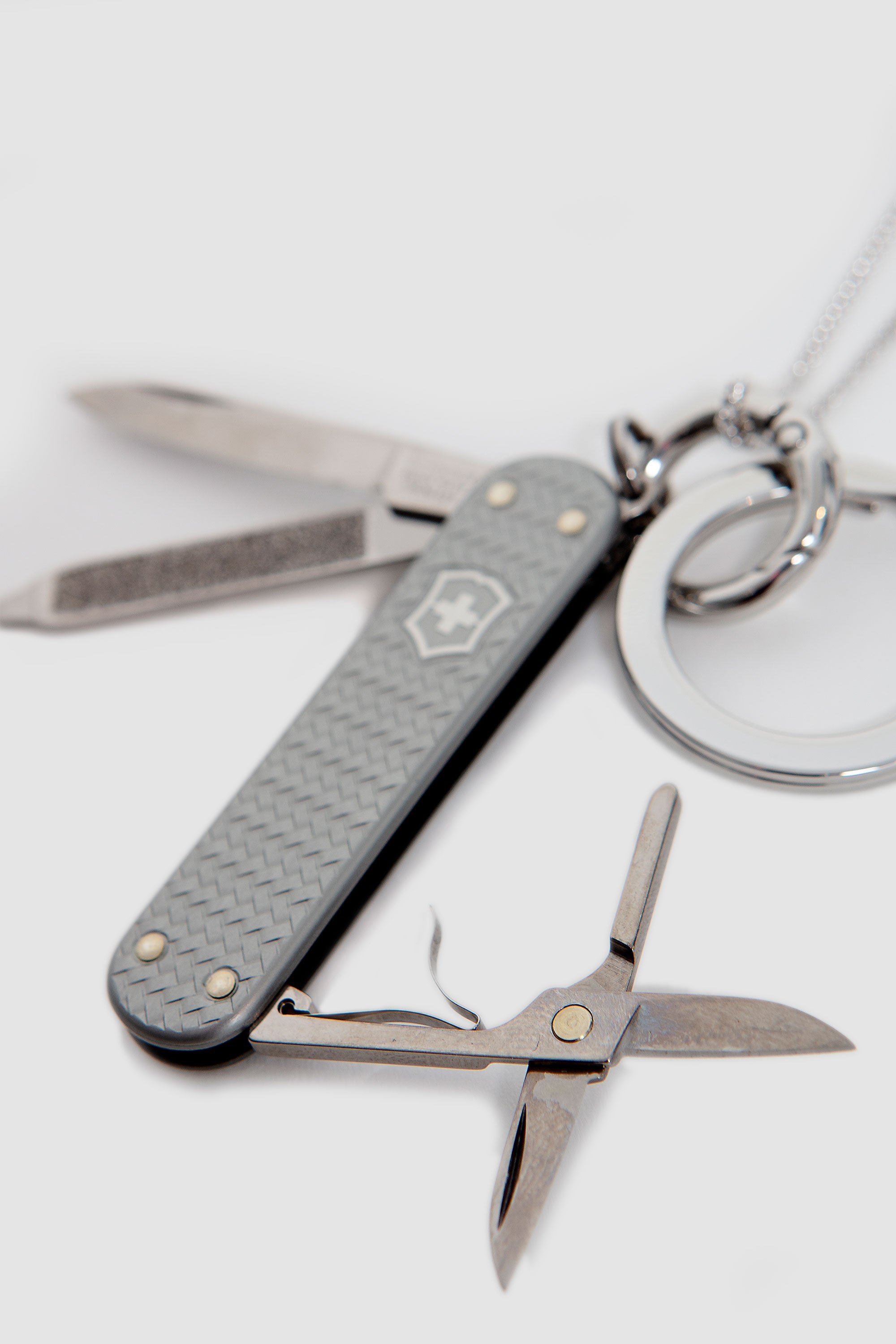 Mini Swissknife Necklace Silver_4