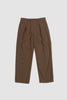 SPORTIVO STORE_One Pleat Pants Taupe Melange_4