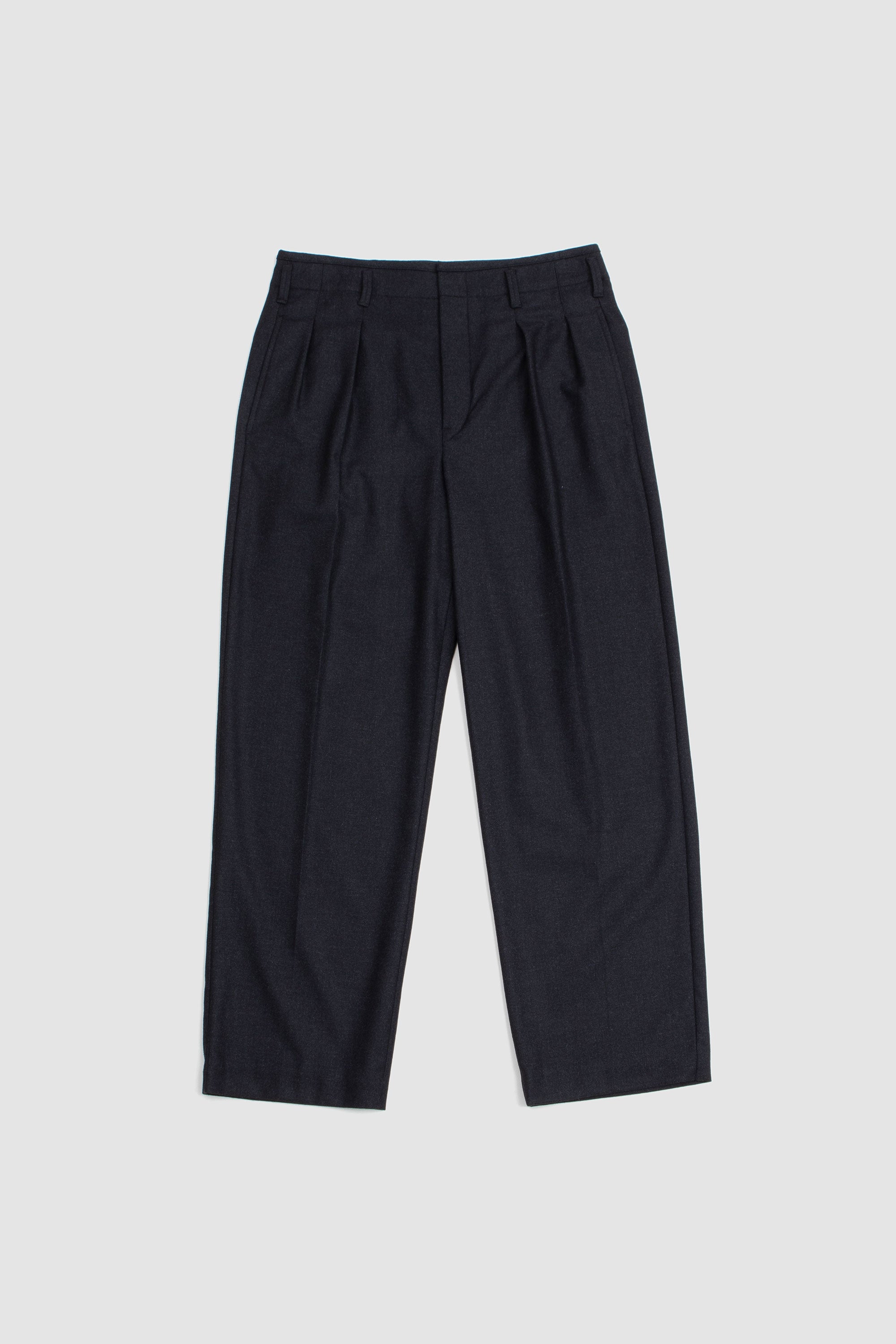 Pleated Pants Anthracite Grey_1