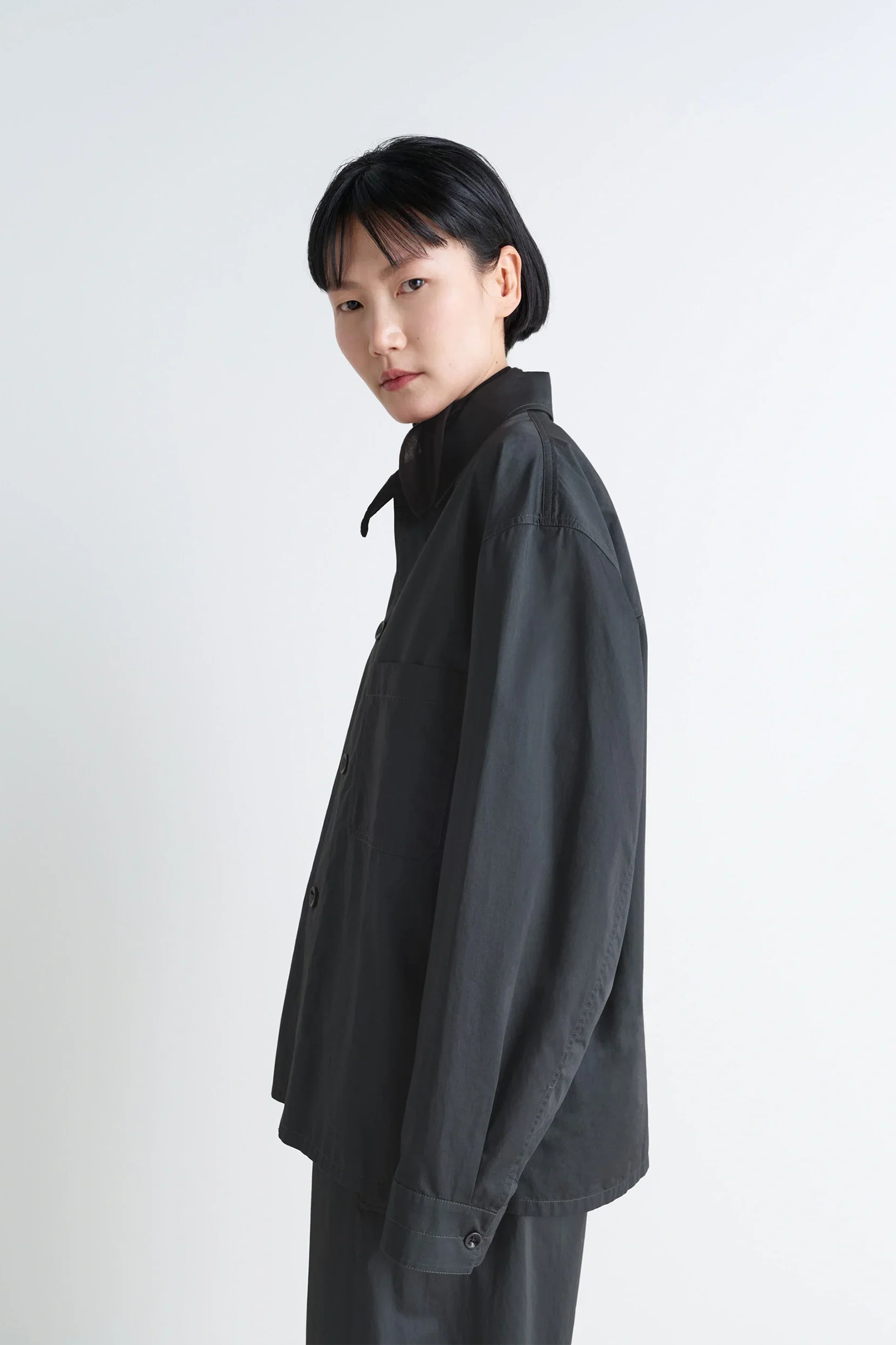 Pyjama Shirt Carbon Grey