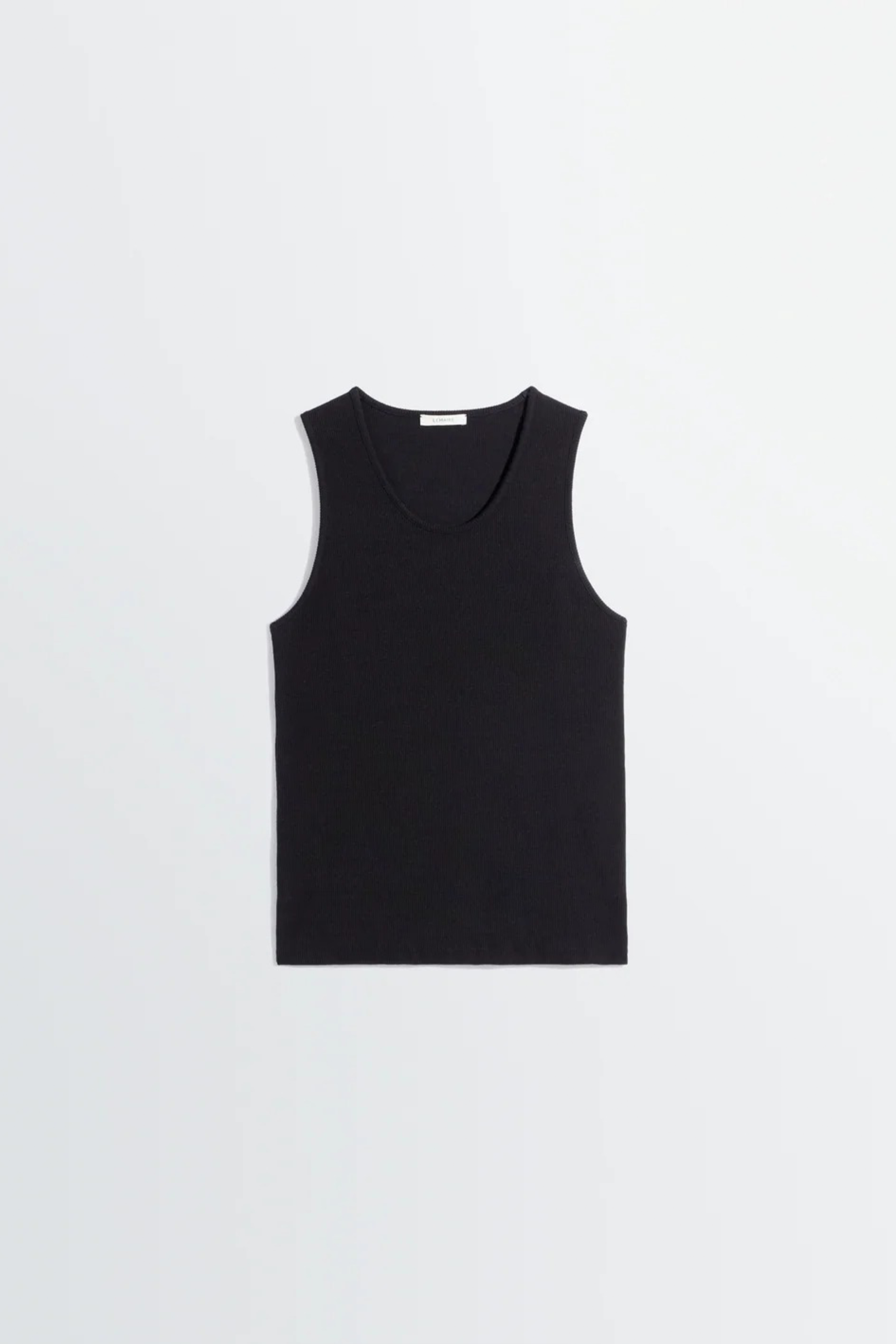Rib Tank Top Black