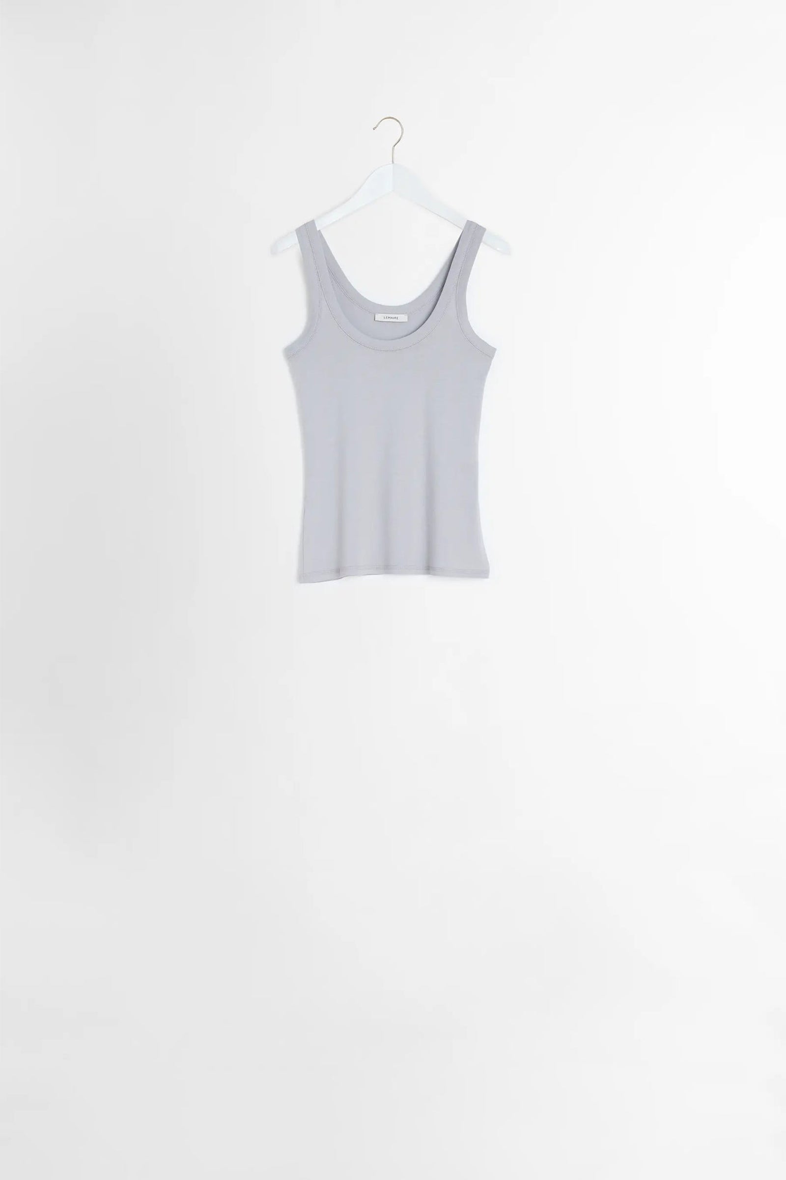 Rib Tank Top Blue Grey
