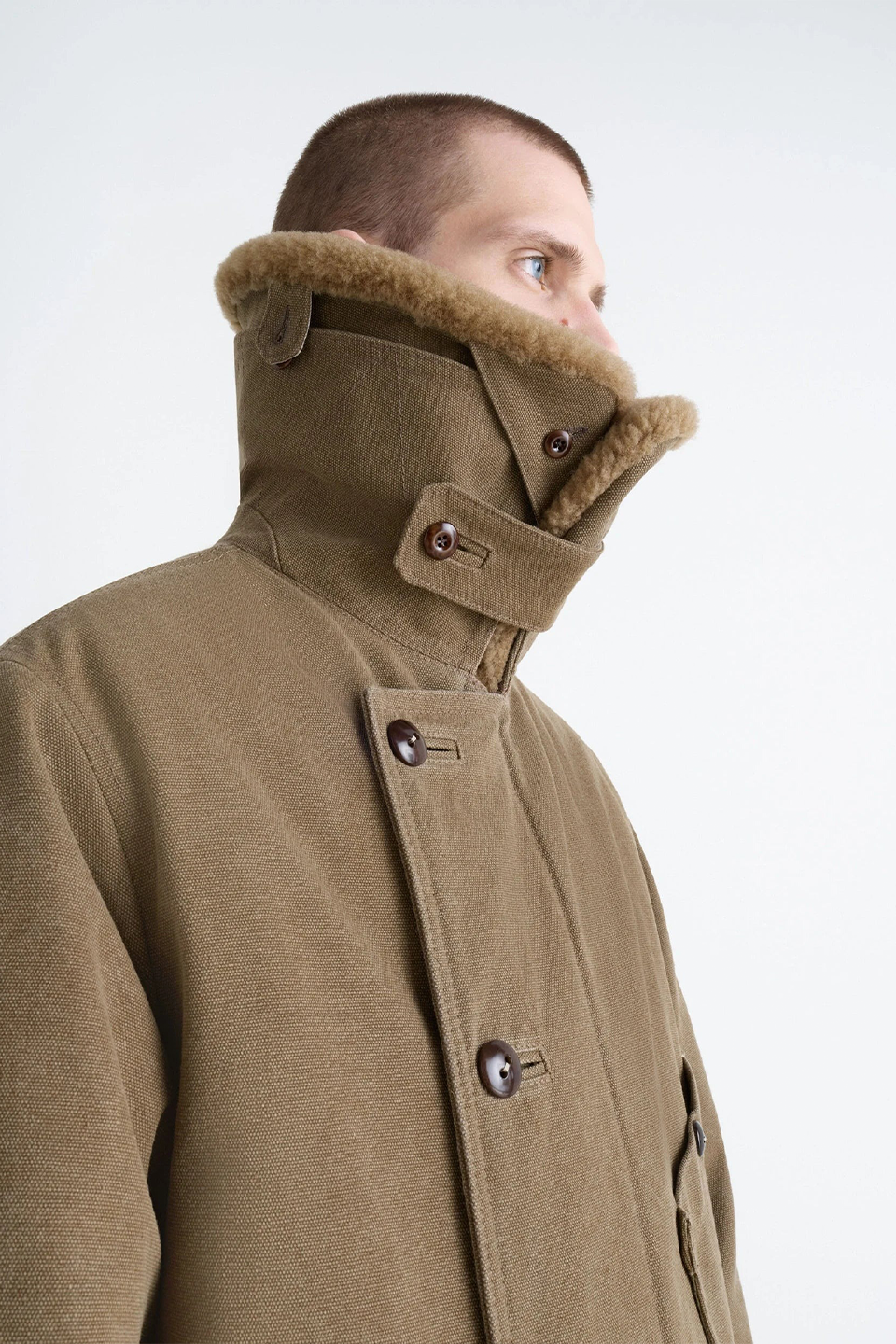 Shearling Winter Parka Sisal