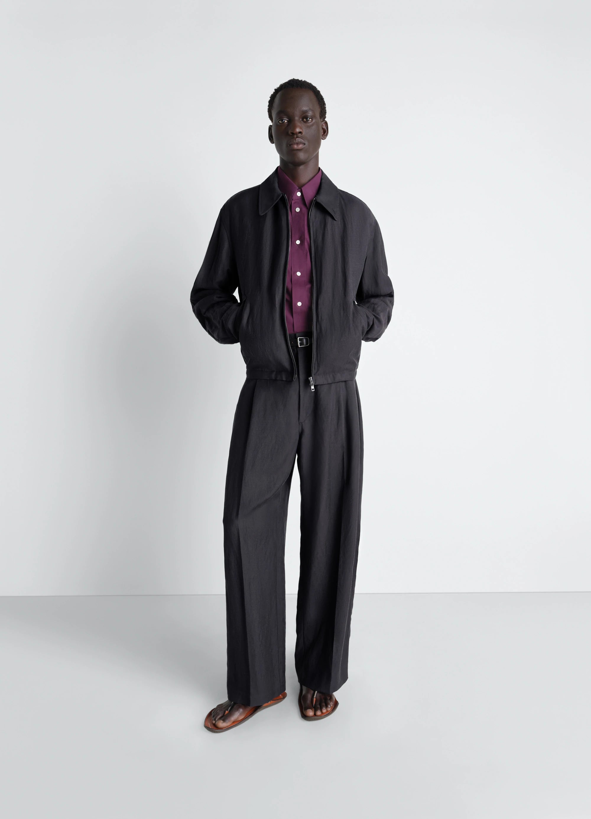 Short Blouson Ash black