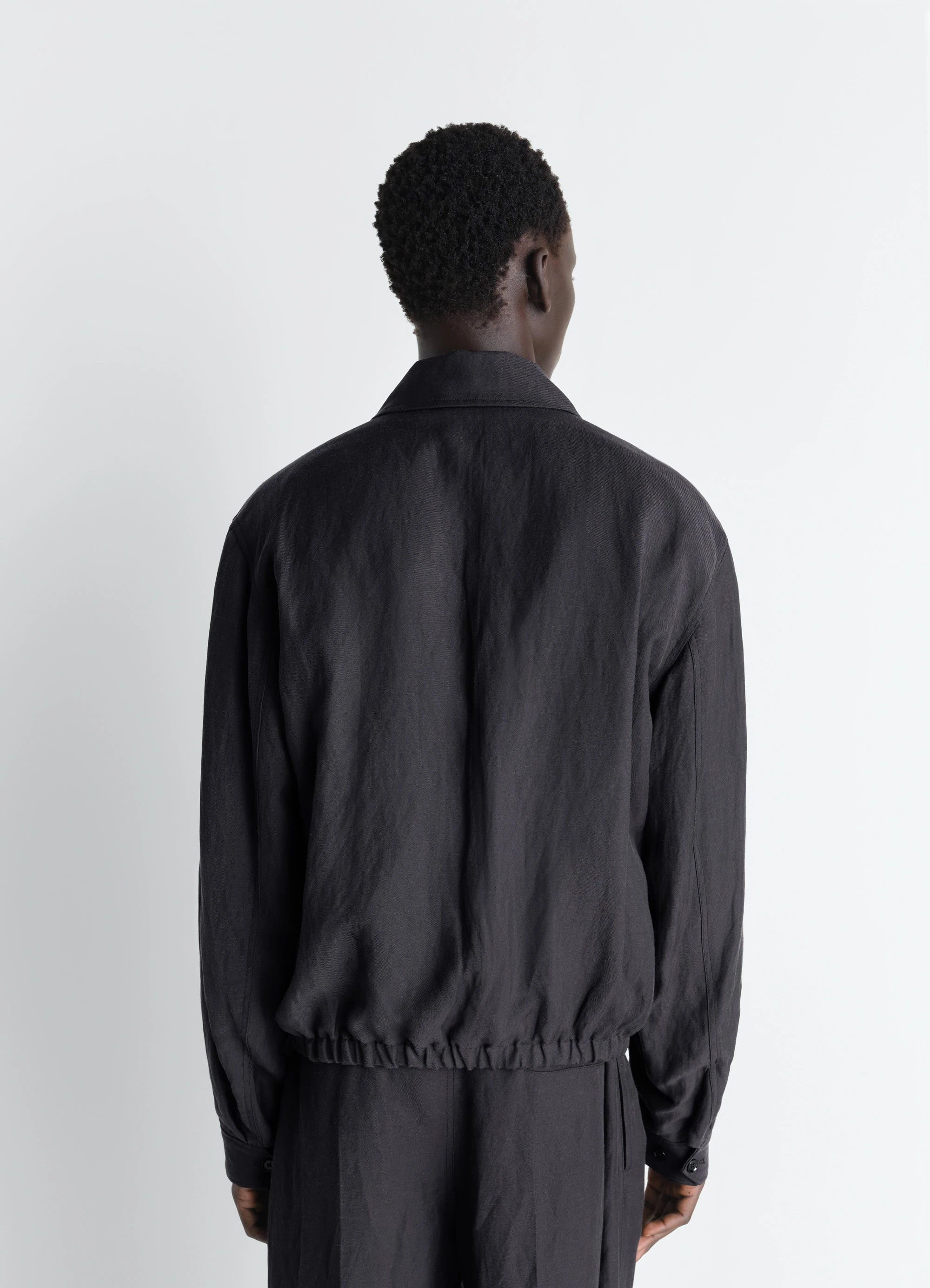 Short Blouson Ash black_5