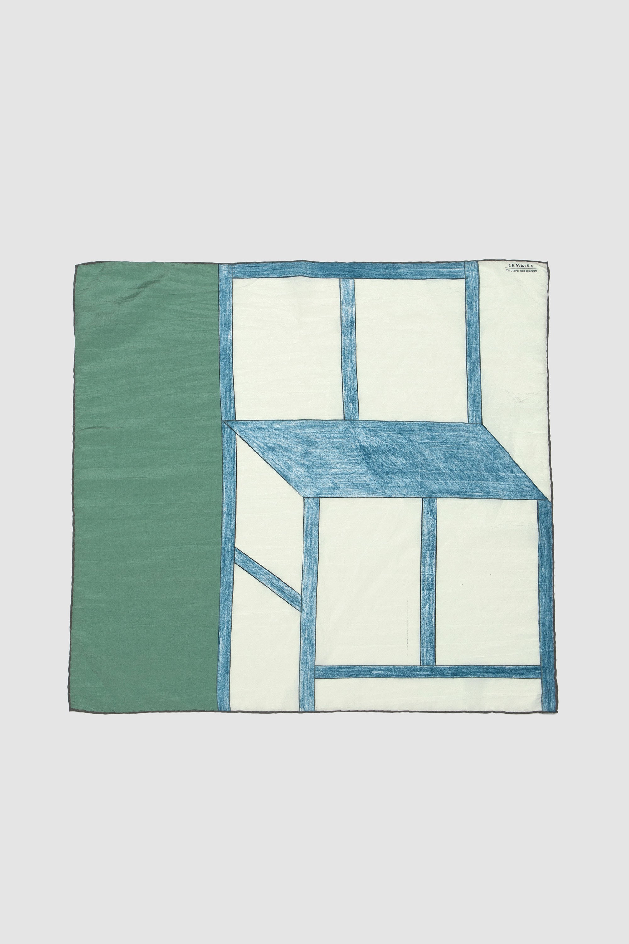 Silk Square 60 Blue Chair Green/Blue