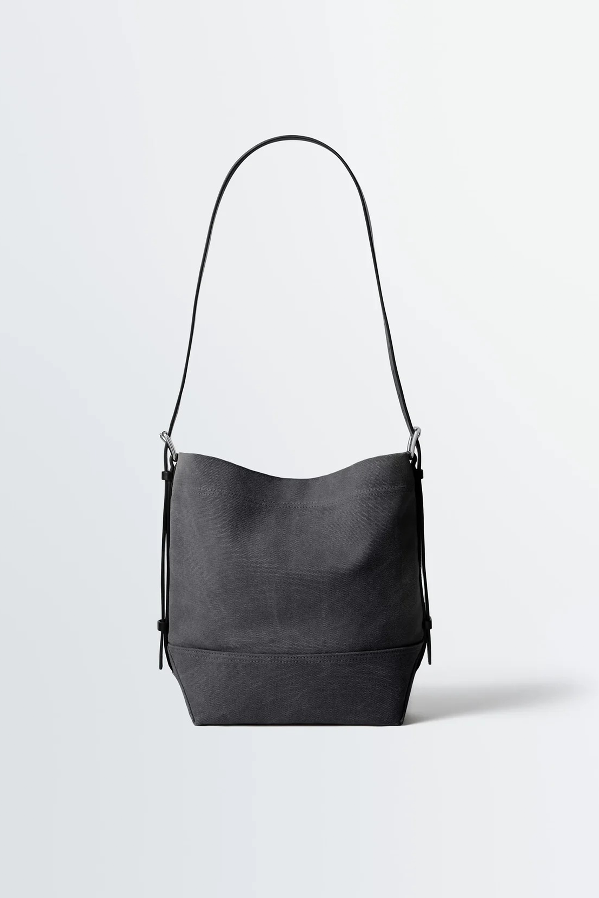 Small Belted Tote Ash Black