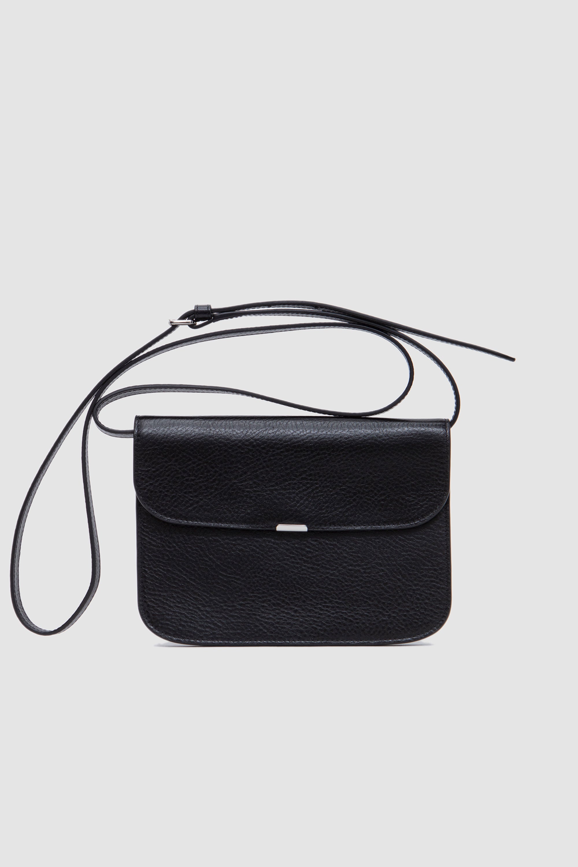 Soft Tab Wallet On Strap Black