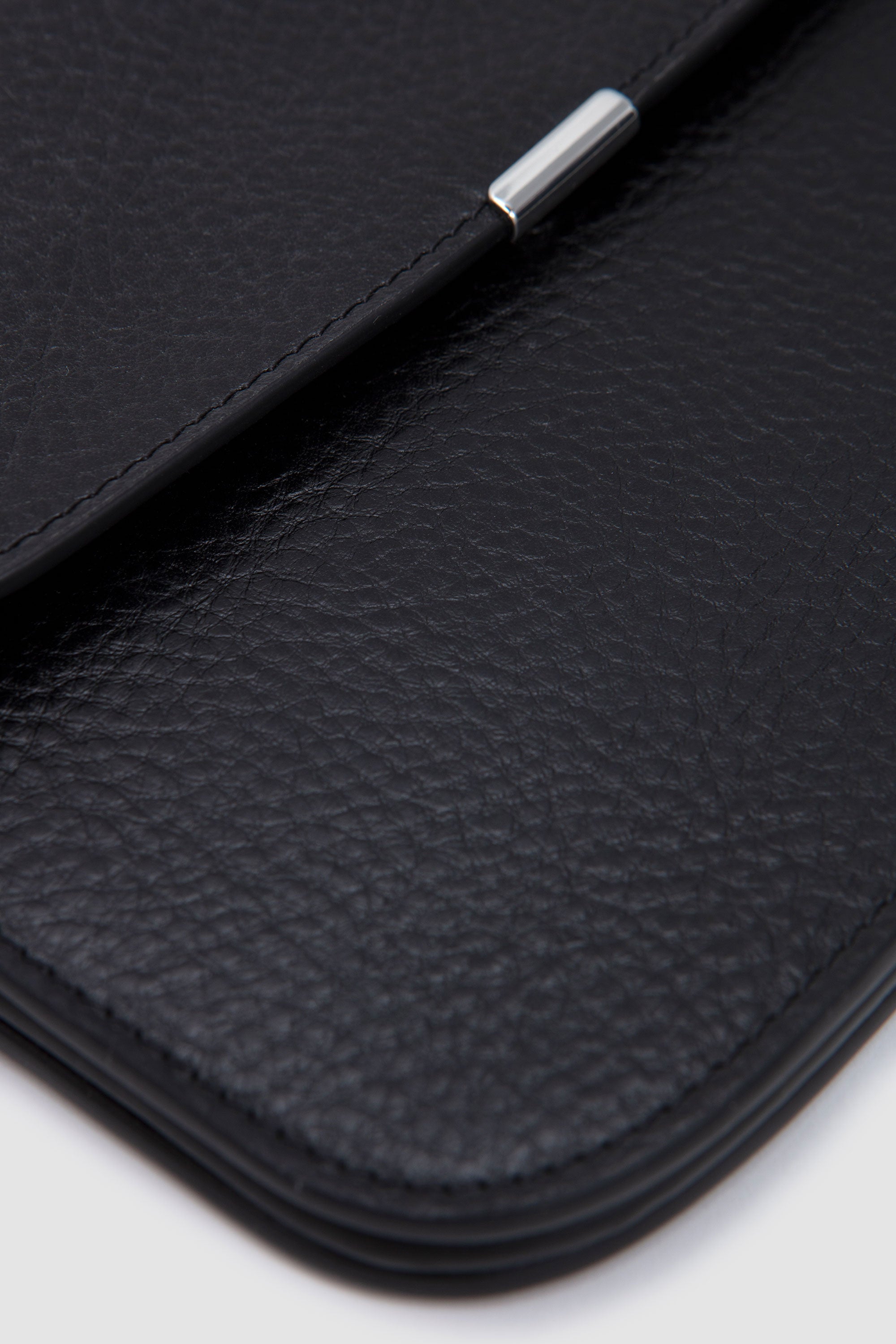 Soft Tab Wallet On Strap Black