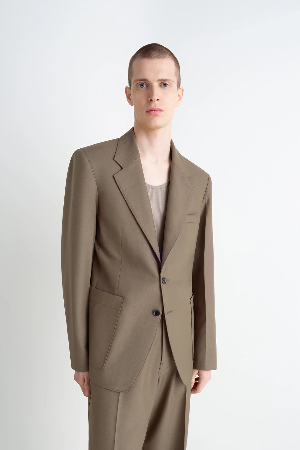 Tailored SB Jacket Taupe Melange