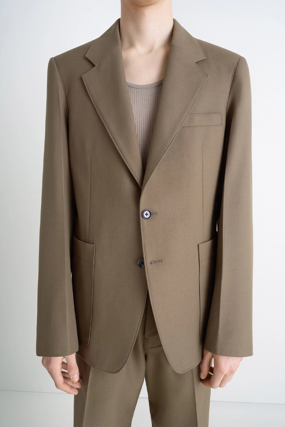 Tailored SB Jacket Taupe Melange_5