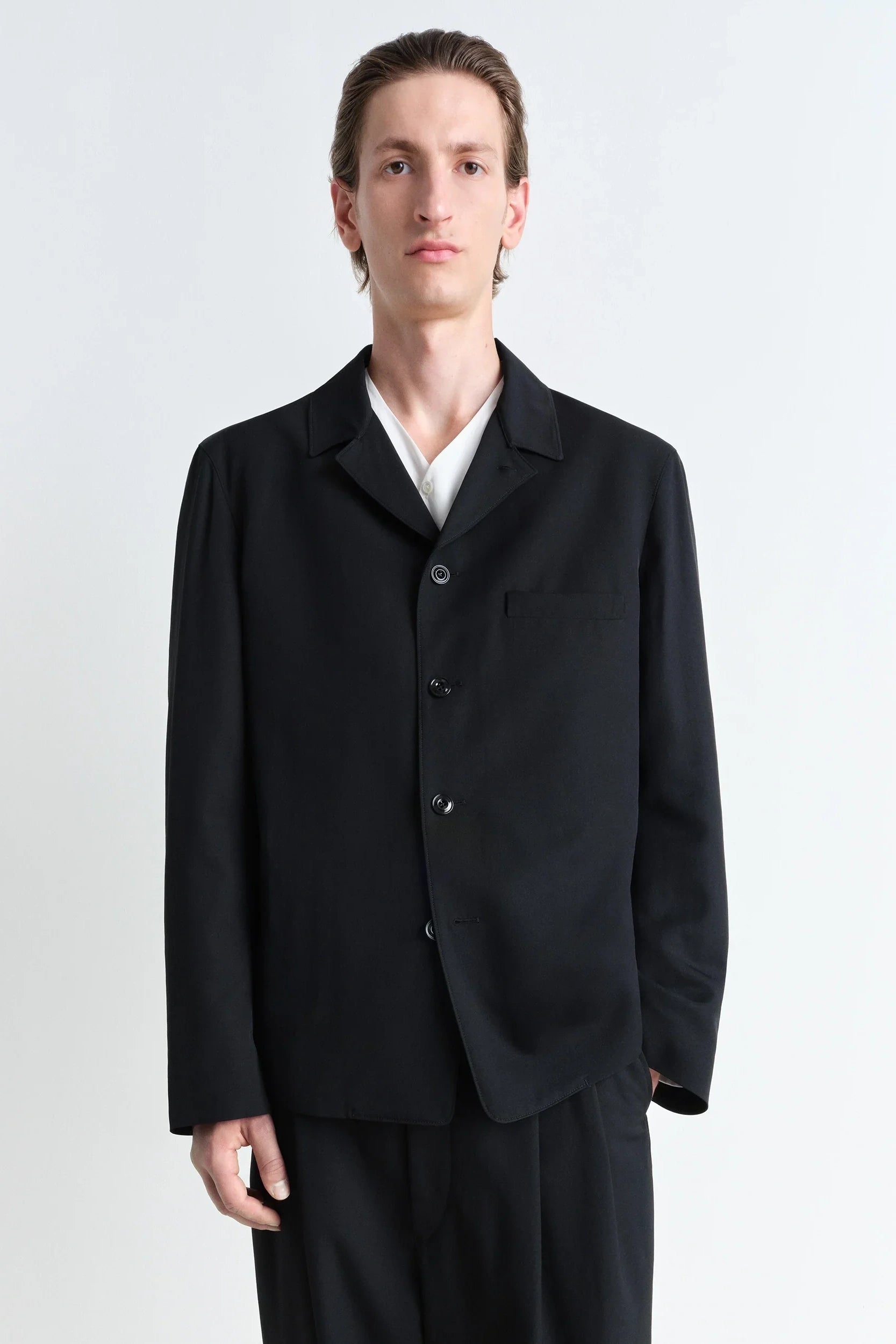Tailored Shirt Jacket Black