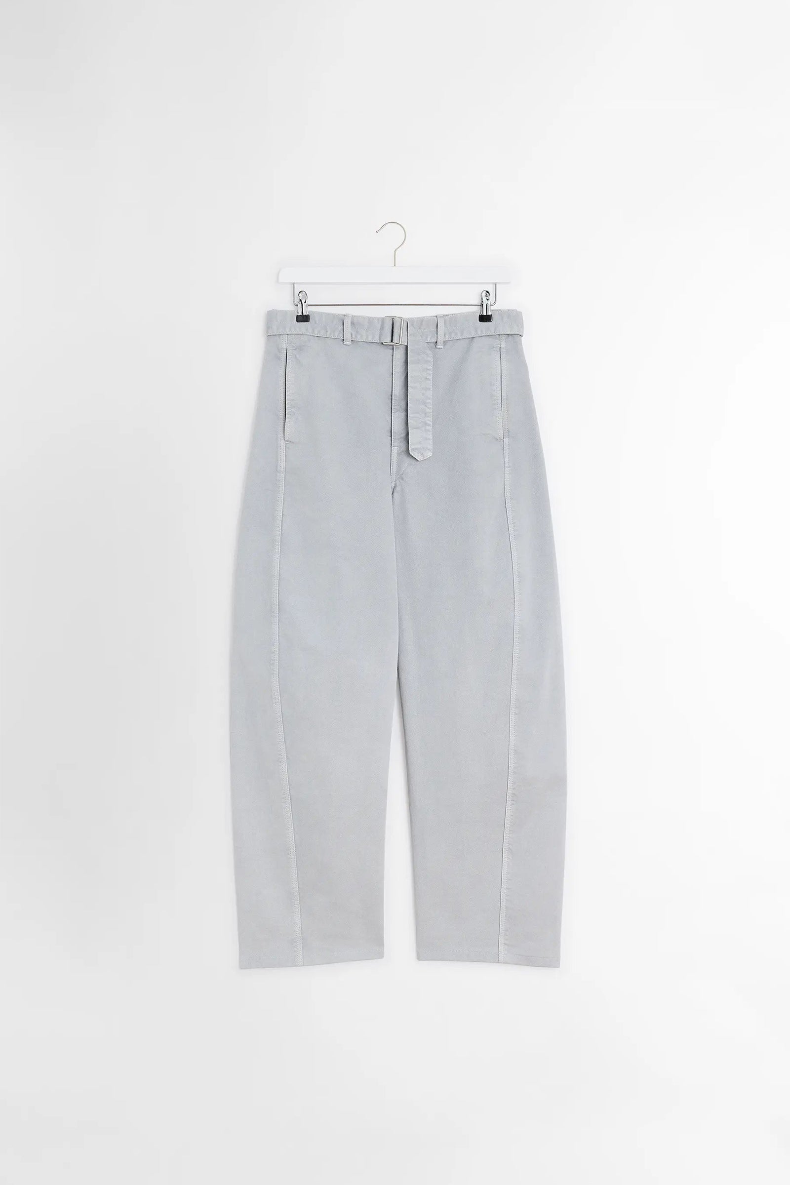 SPORTIVO [Twisted belted pants snowy blue grey]