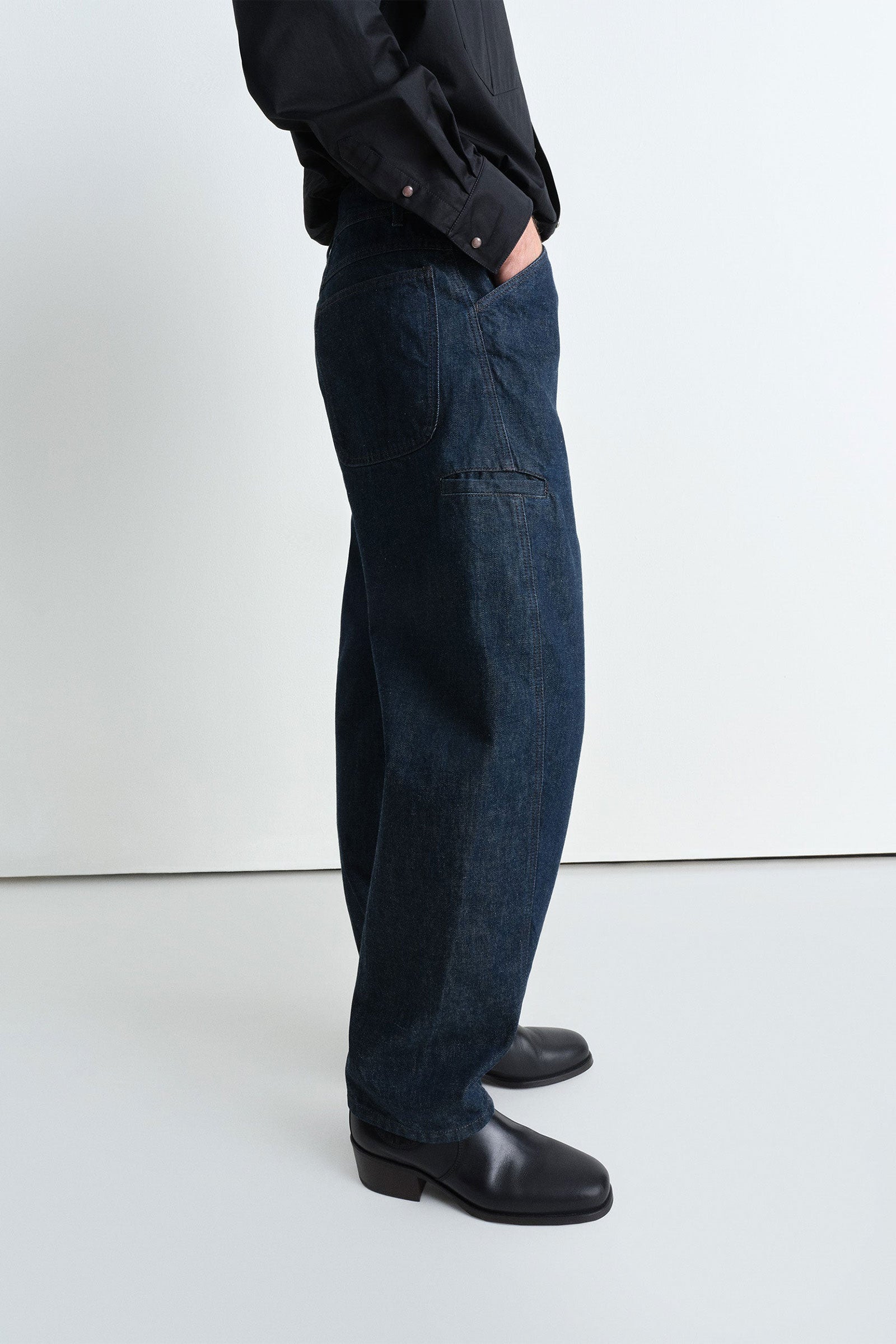 Twisted Workwear Pants Denim Indigo_2