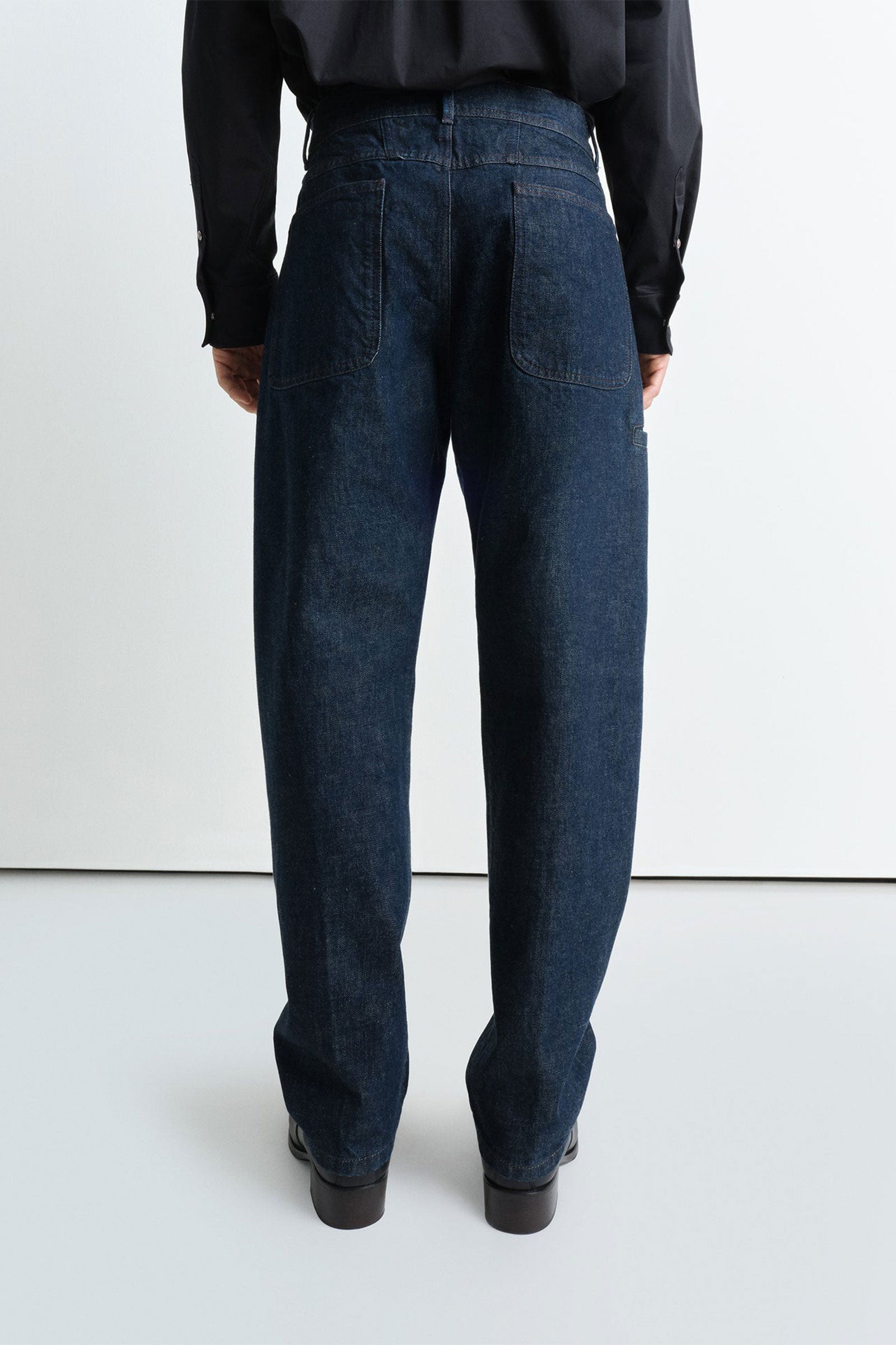 Espresso Twisted Workwear Pants | LEMAIRE