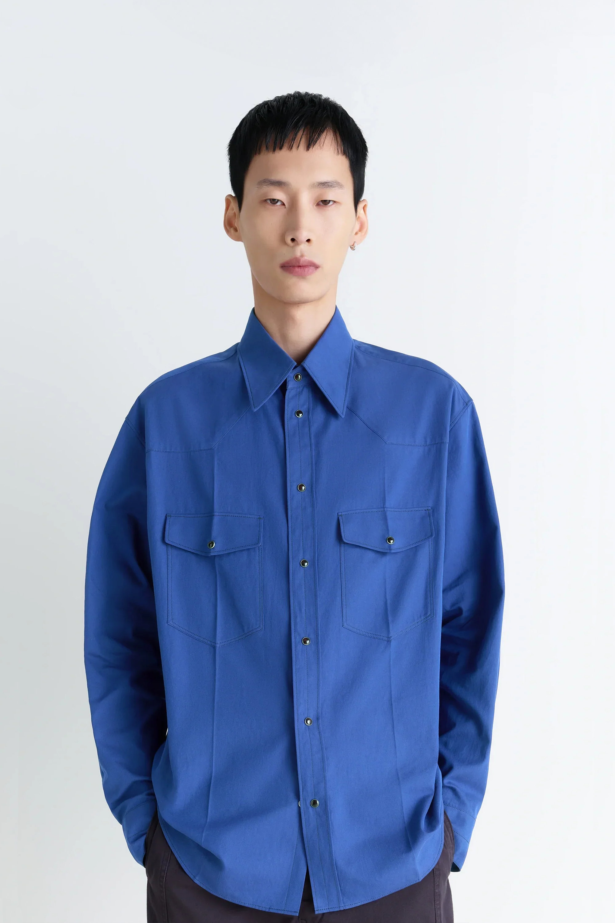 Western Shirt Electric Blue