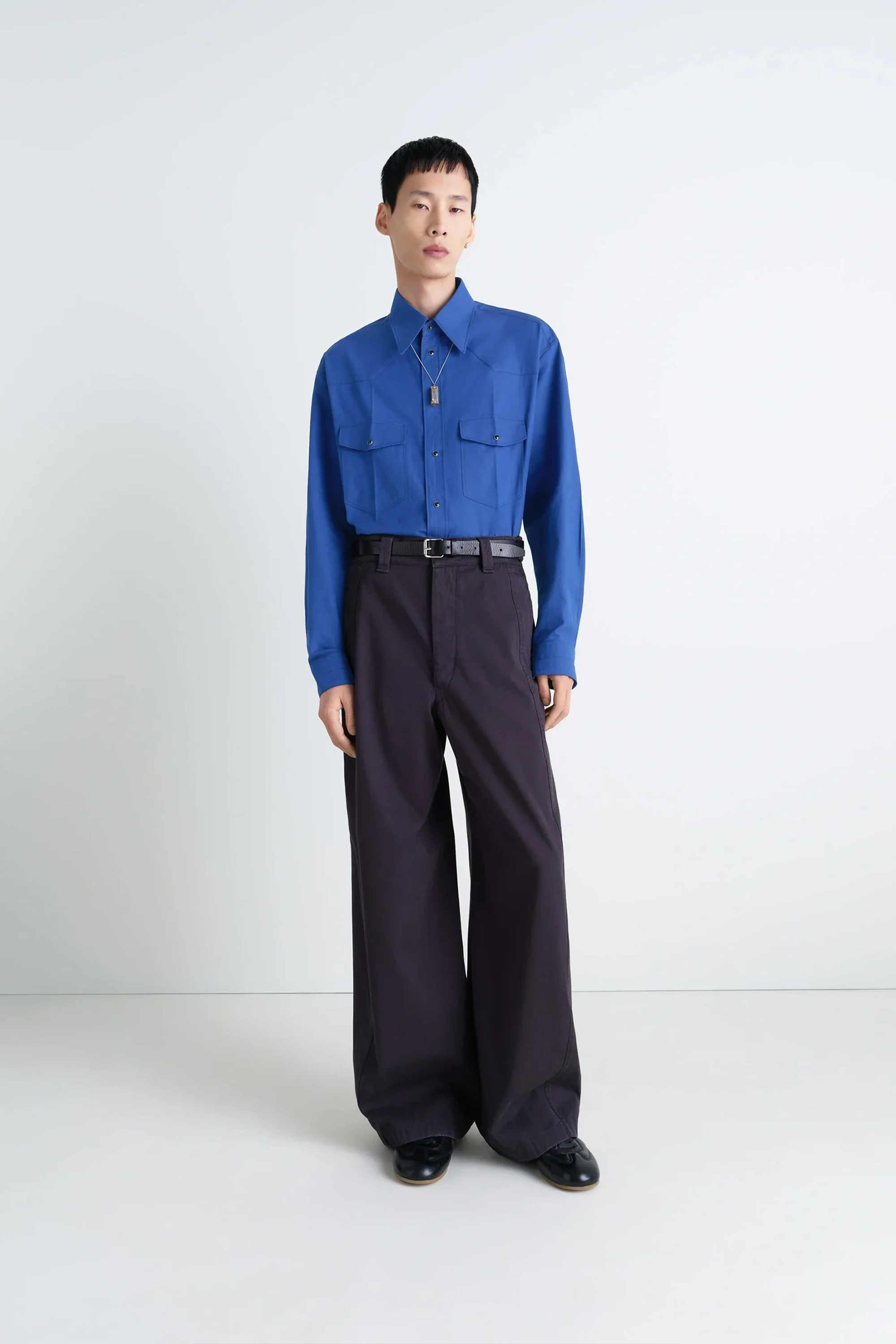 Western Shirt Electric Blue