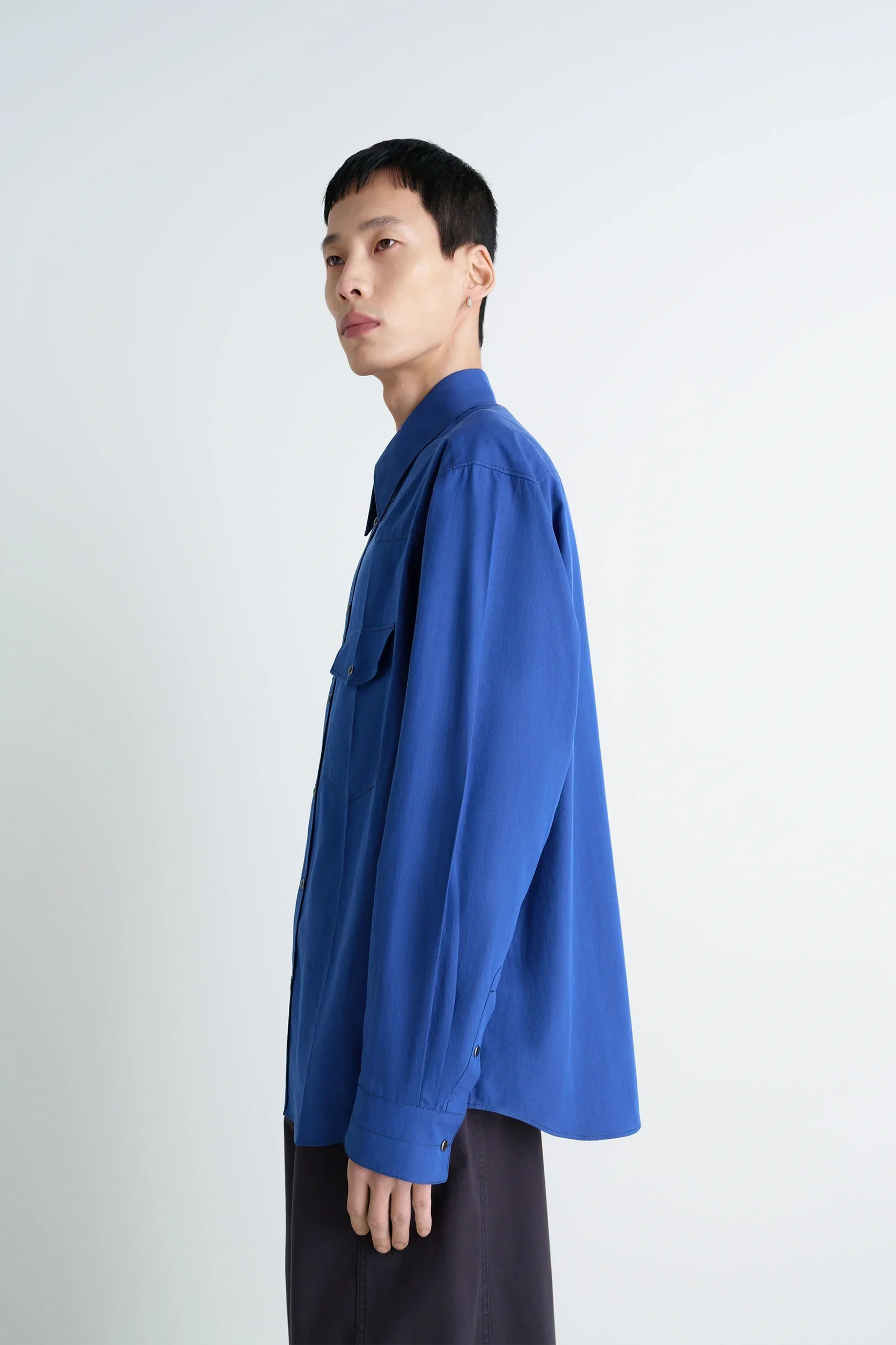 Western Shirt Electric Blue