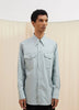 SPORTIVO STORE_Western Shirt With Snaps Light Blue_2