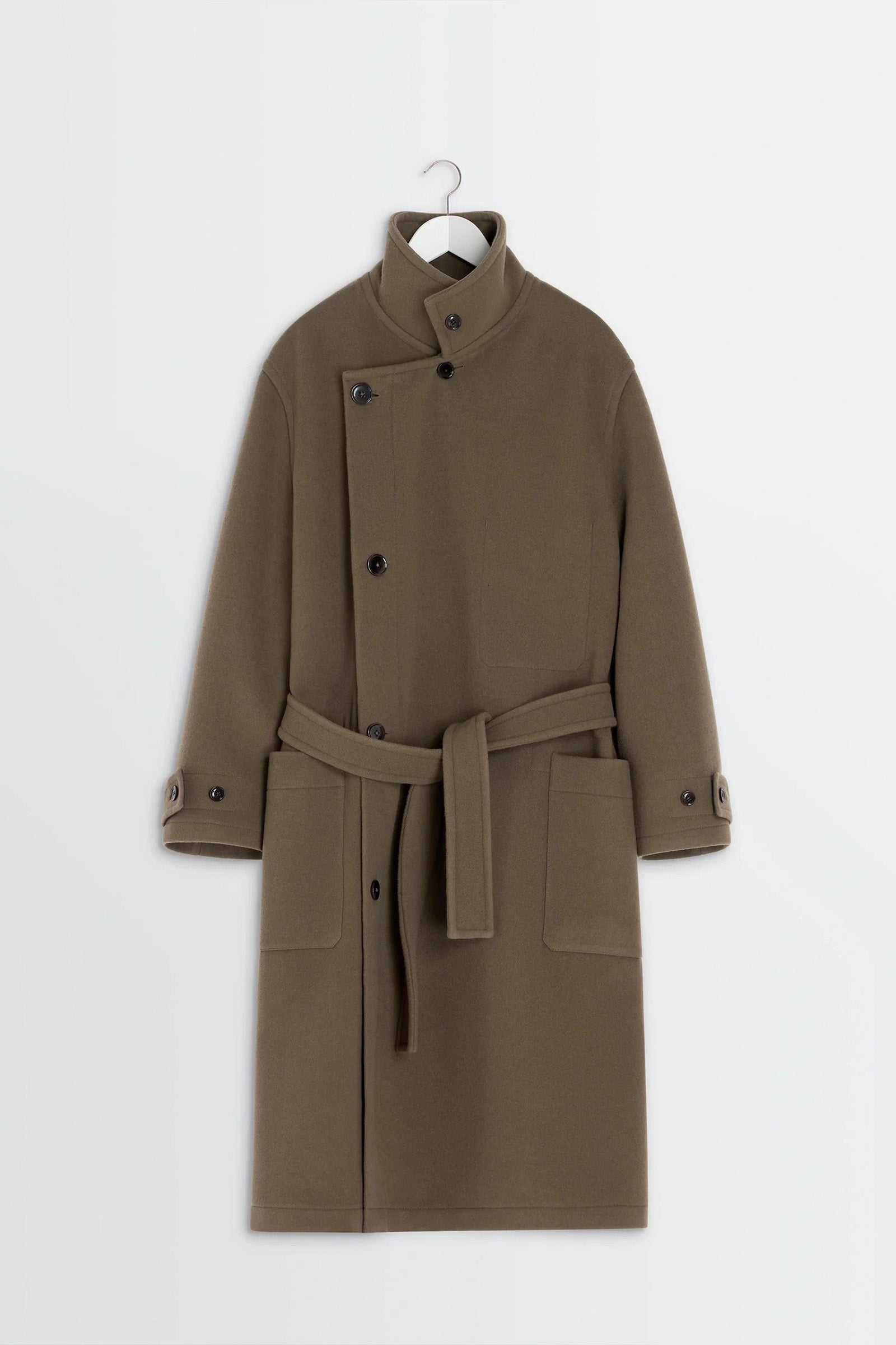 SPORTIVO [Wrap coat dark squirrel]
