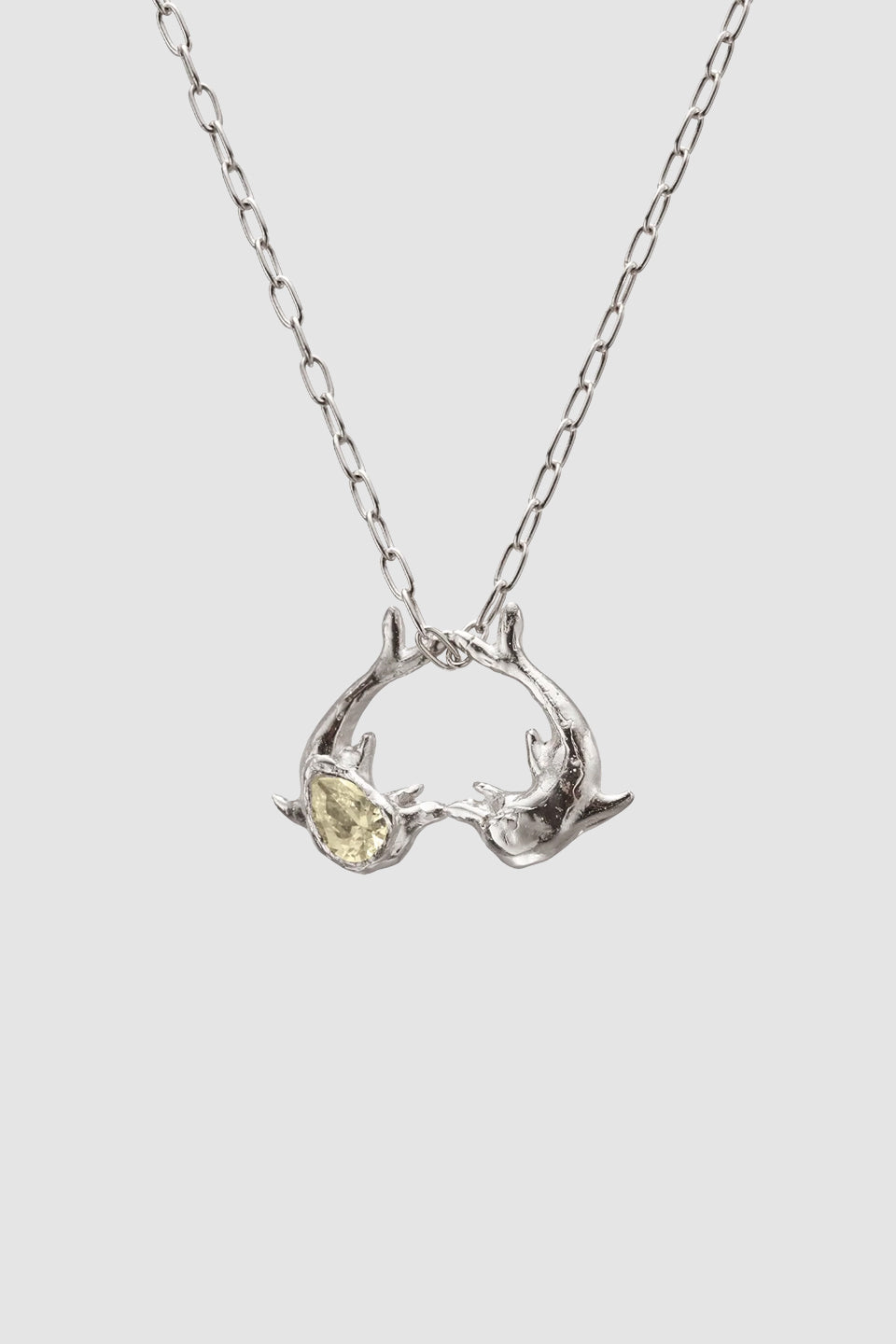 Los Delfines Necklace Silver/ Yellow_3