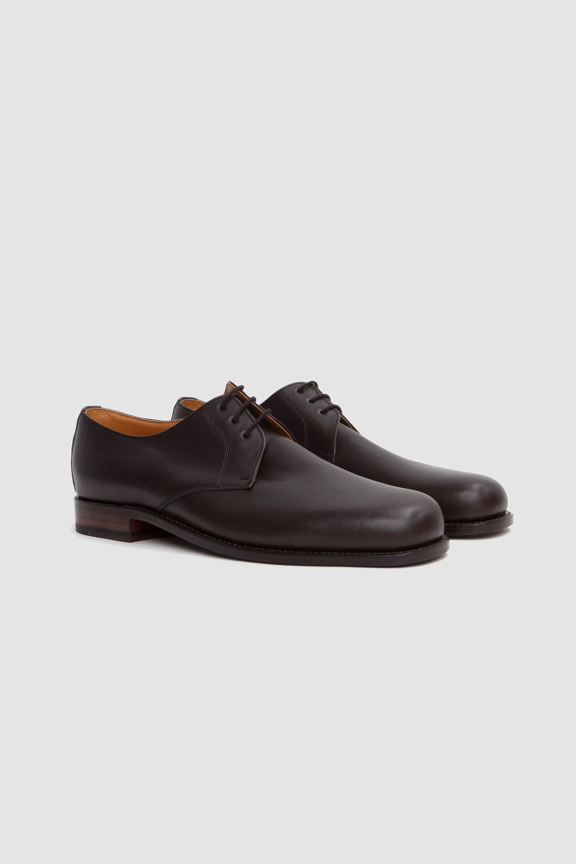 Derby Shoes Horse Fronts Mocca_2