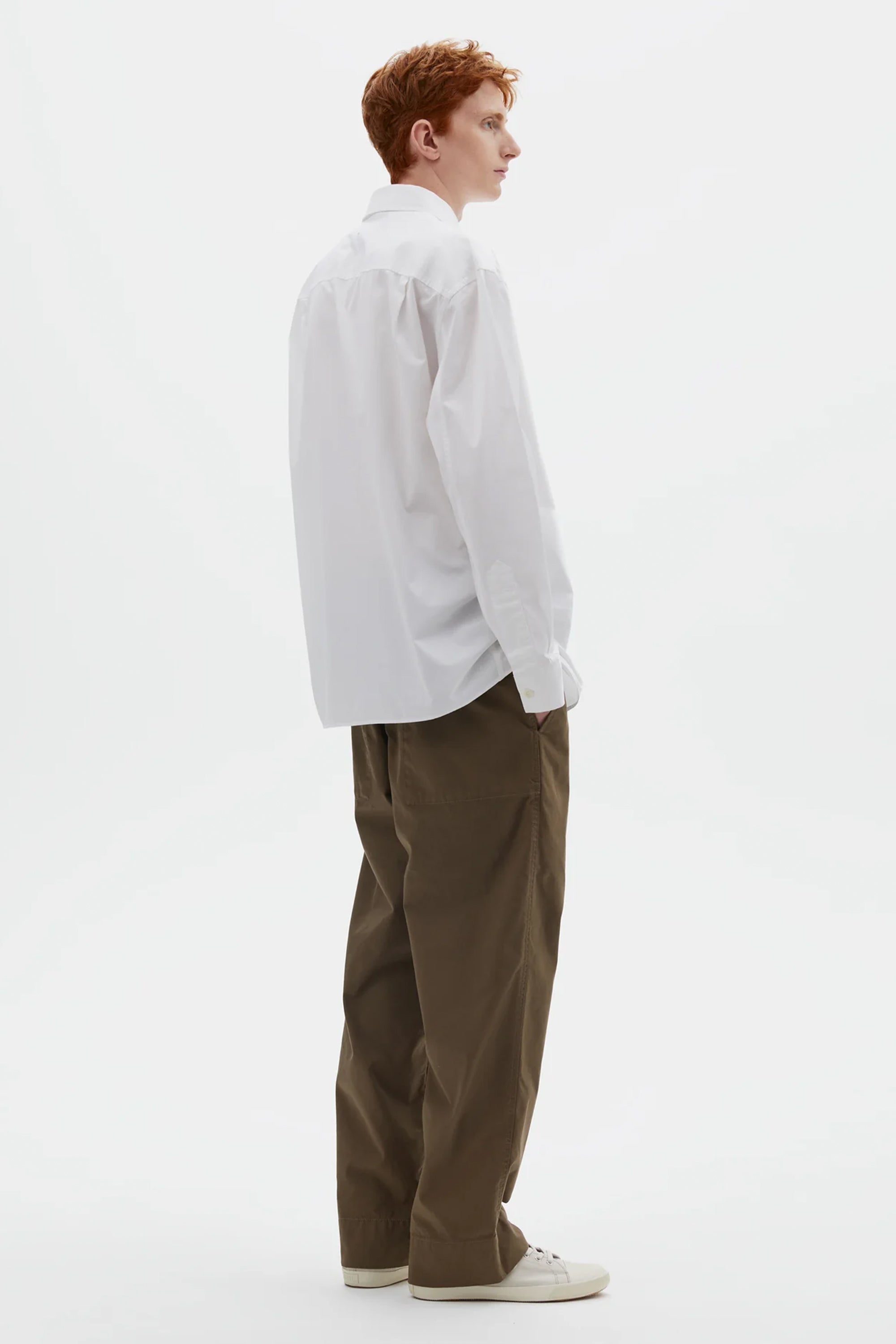 Basic Shirt Compact Cotton Poplin White