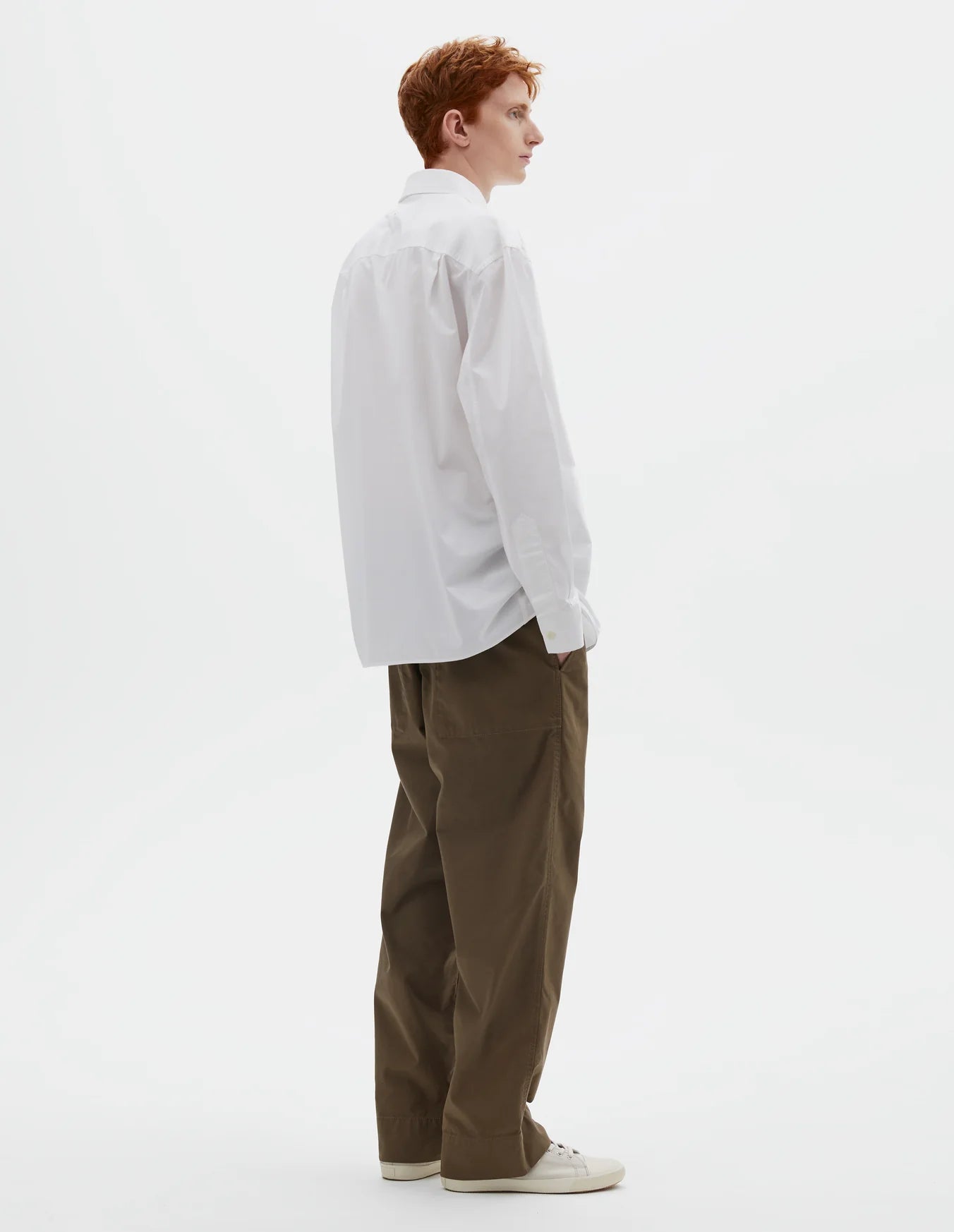 Basic Shirt Compact Cotton Poplin White