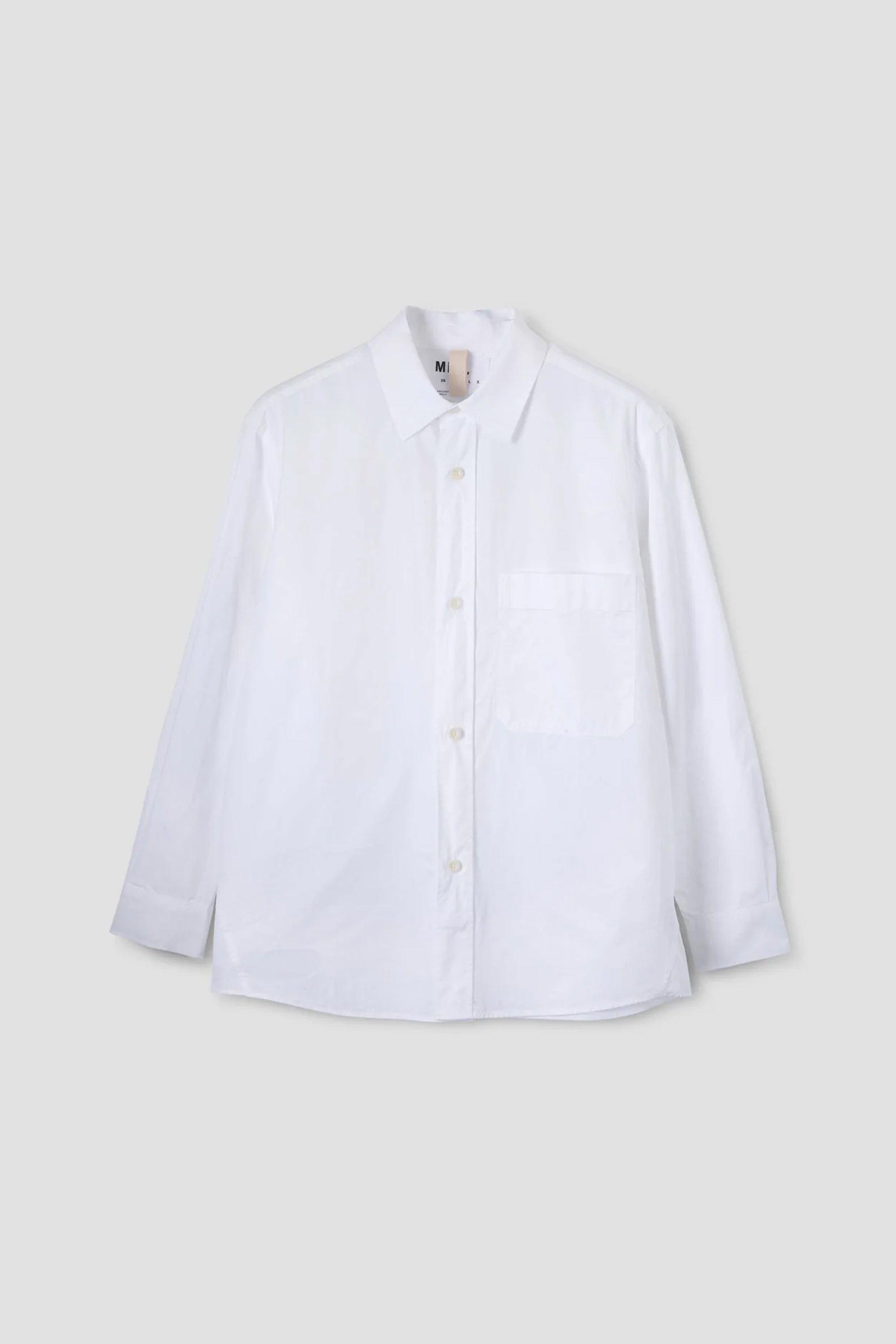 Basic Shirt Compact Cotton Poplin White_4