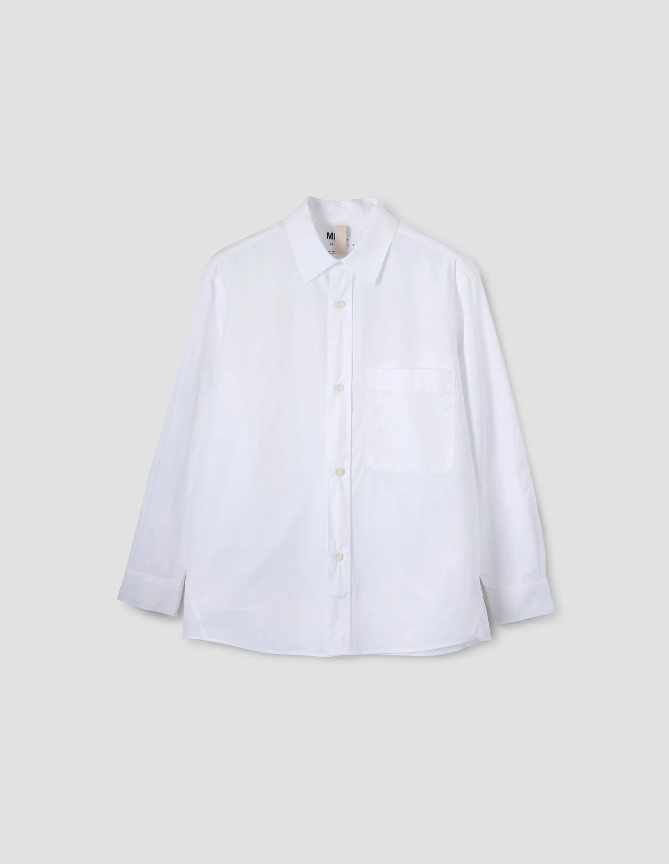 Basic Shirt Compact Cotton Poplin White_4