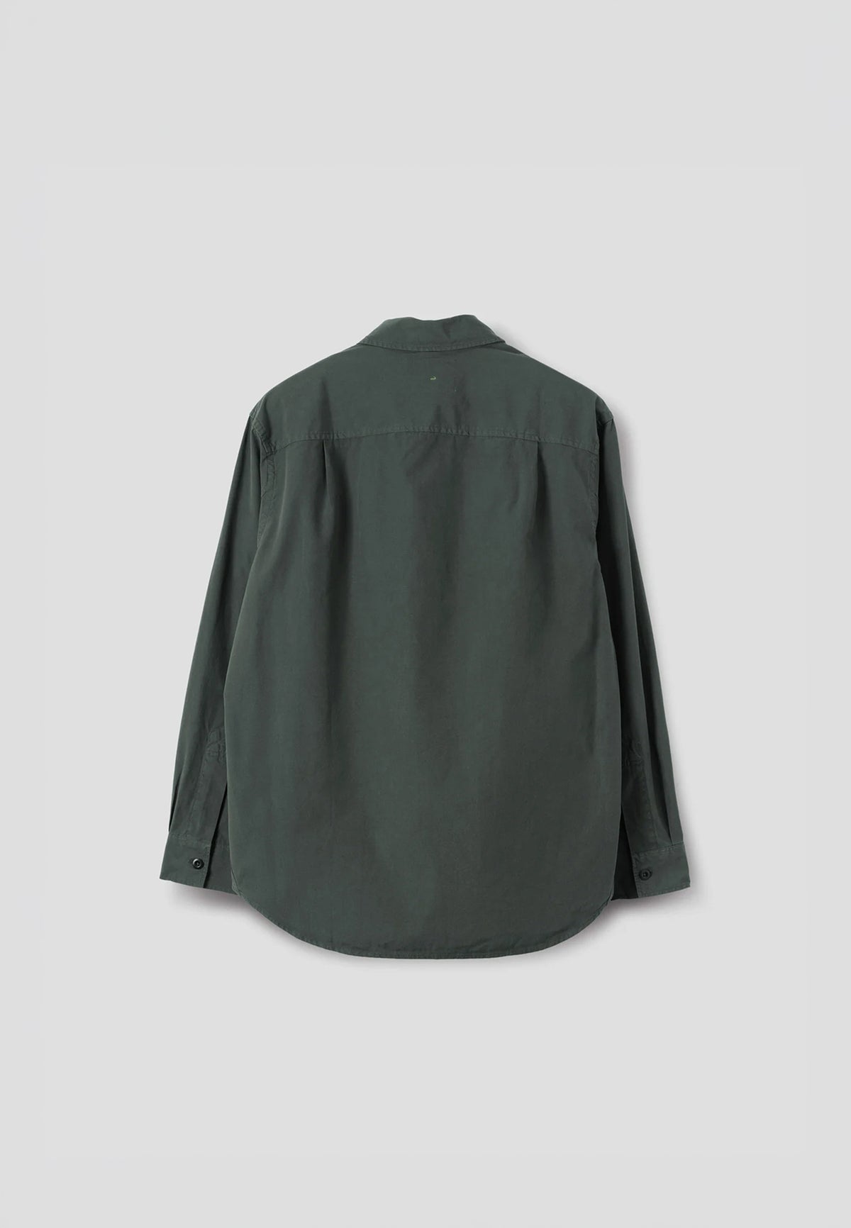 Basic Shirt Sanded Cotton Poplin Storm_6