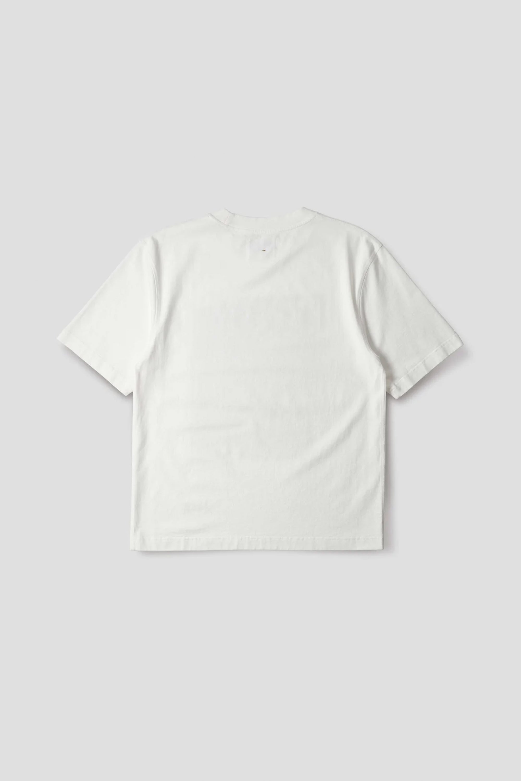 Block Print T-Shirt Matte Jersey Off White