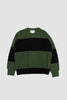 SPORTIVO STORE_Block Stripe Jumper Dry Cotton Green/Black