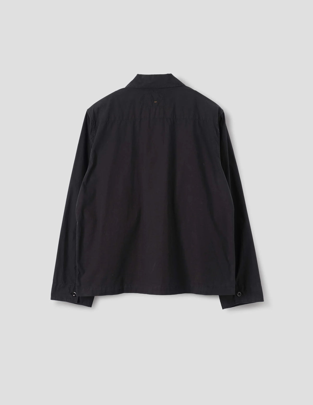 Boxy Overshirt Crisp Cotton Poplin Black_5