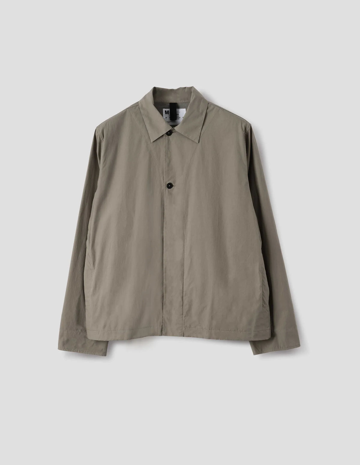 Boxy Overshirt Crisp Cotton Poplin Mouse_4
