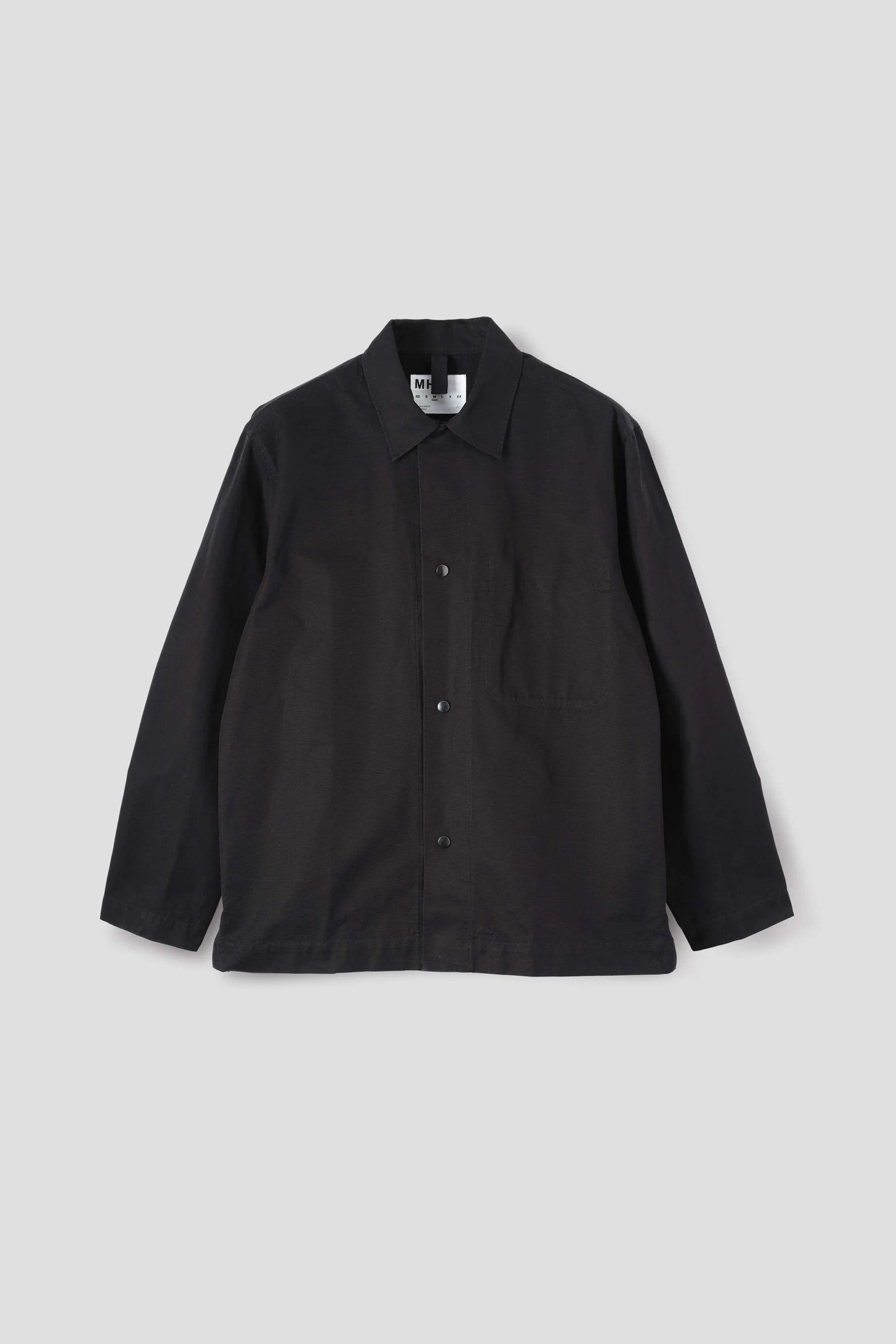 Chore Shirt Double Twisted Cotton Canvas Black_4