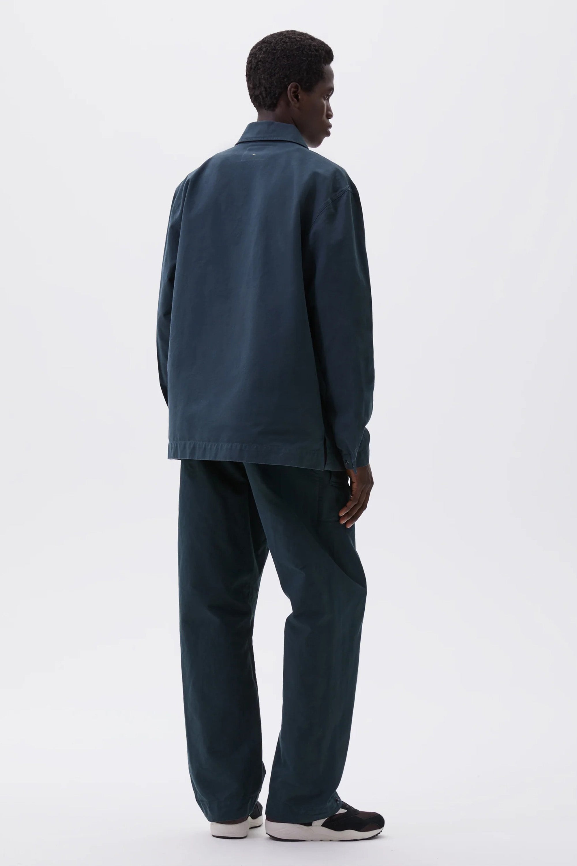 SPORTIVO [Chore shirt double twisted cotton canvas petrol]