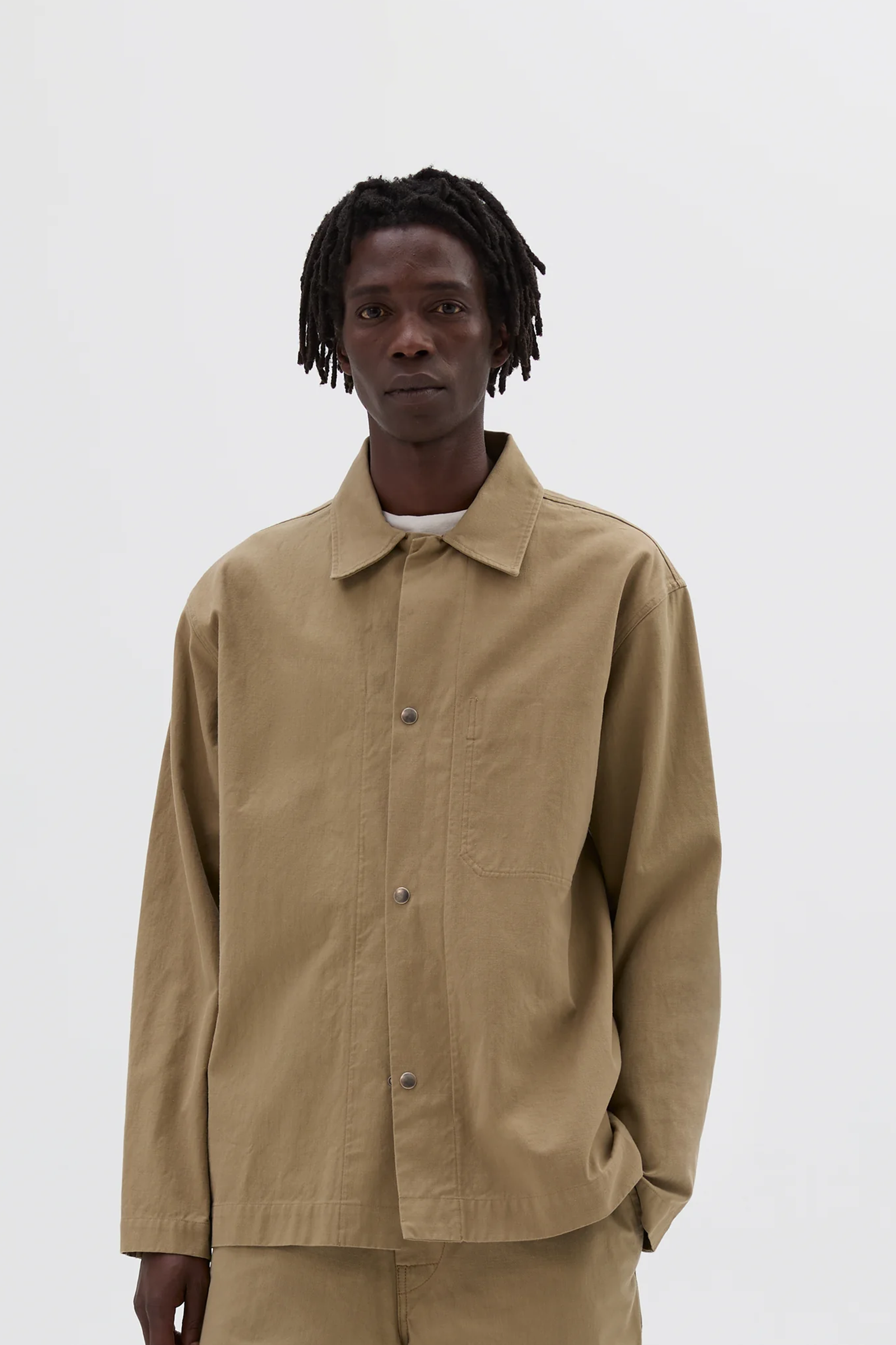 ジャケット・アウター MARGARET HOWELL High Dence Cotton Poplin Margaret Howell 'Archive Jacket' (Pebble Dense Cotton Drill