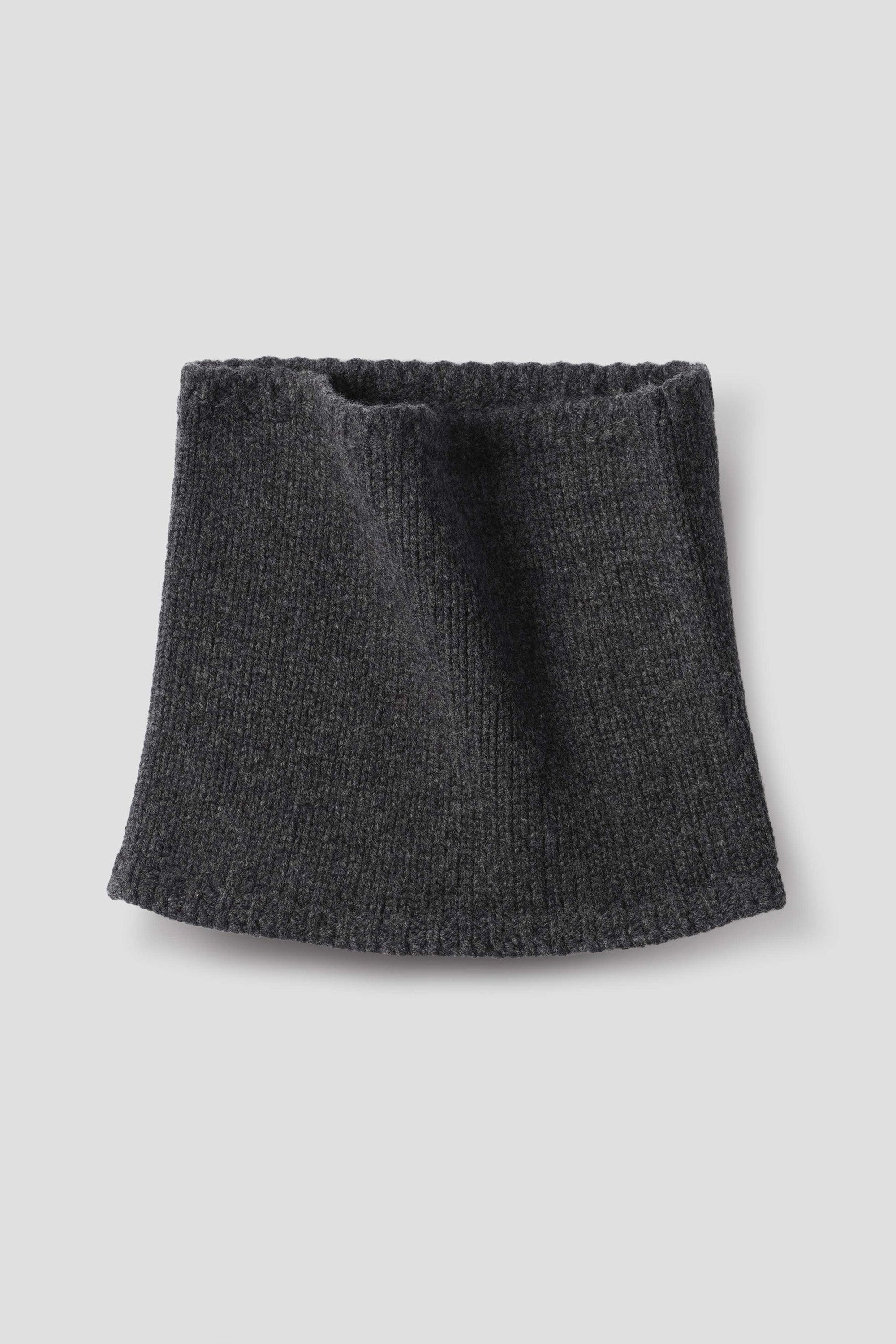 Chunky Neckwarmer Merino Cashmere Storm Grey